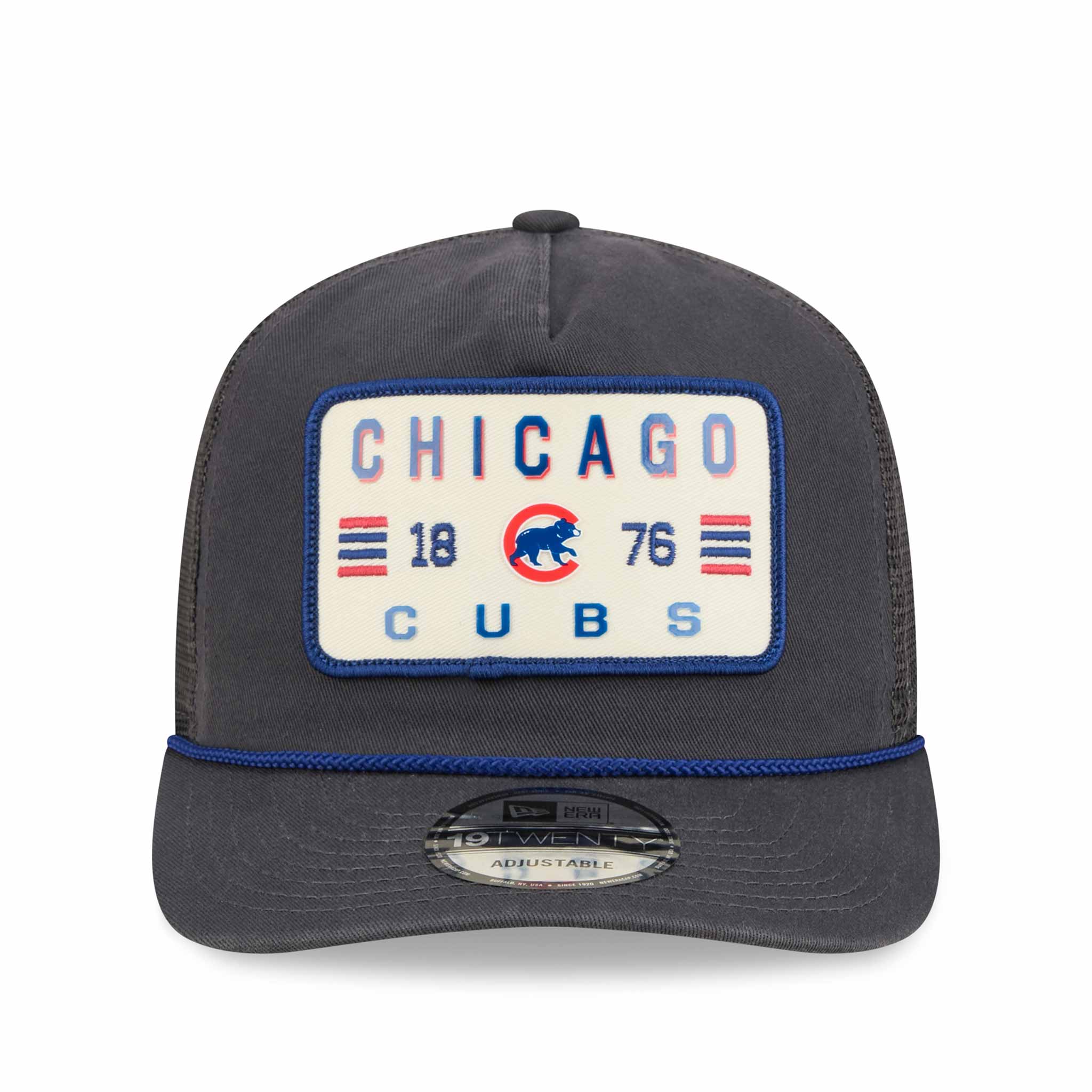 Chicago Cubs New Era Washed Mesh Walking Bear 19TWENTY Rope Adjustable Cap - Image 4