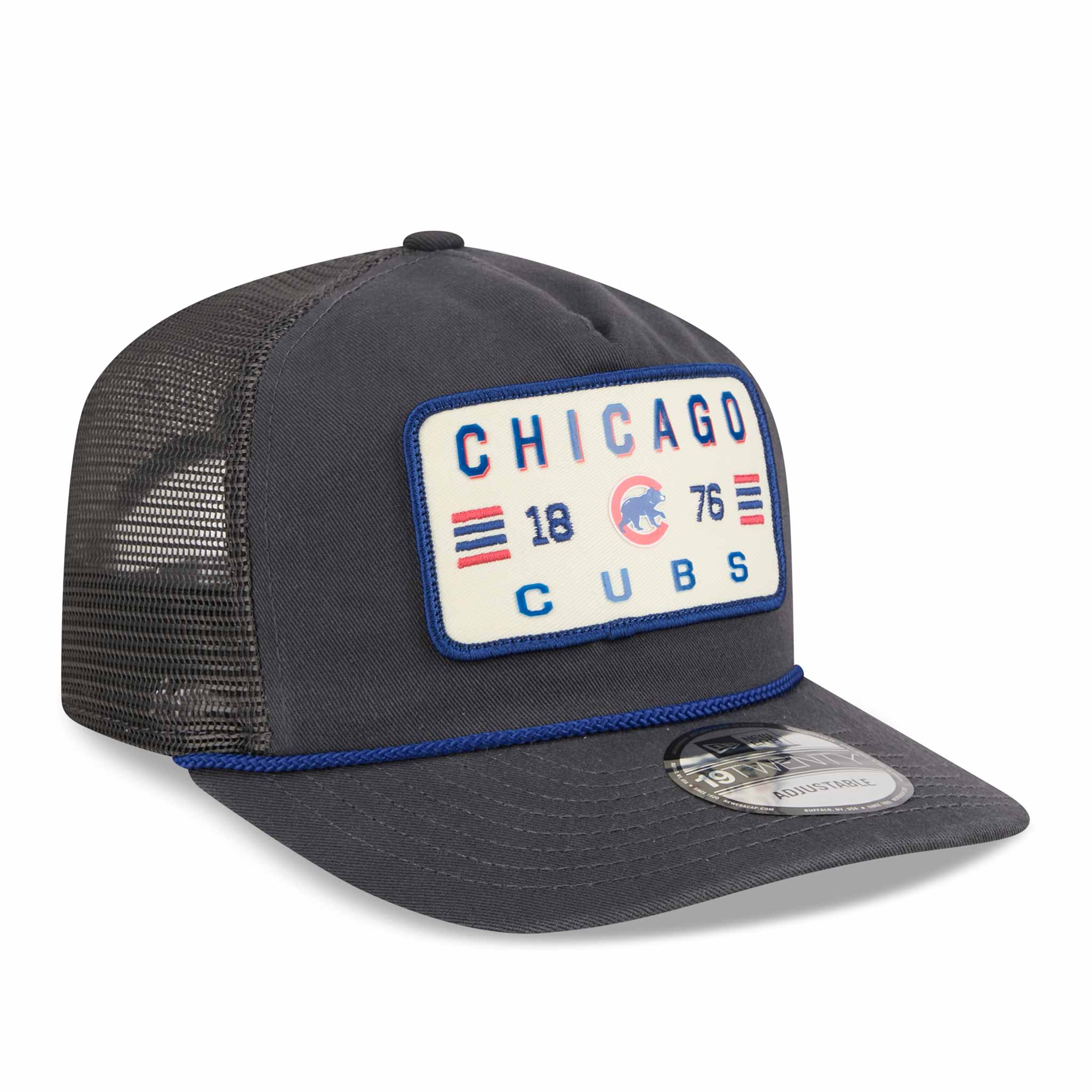 Chicago Cubs New Era Washed Mesh Walking Bear 19TWENTY Rope Adjustable Cap - Image 5