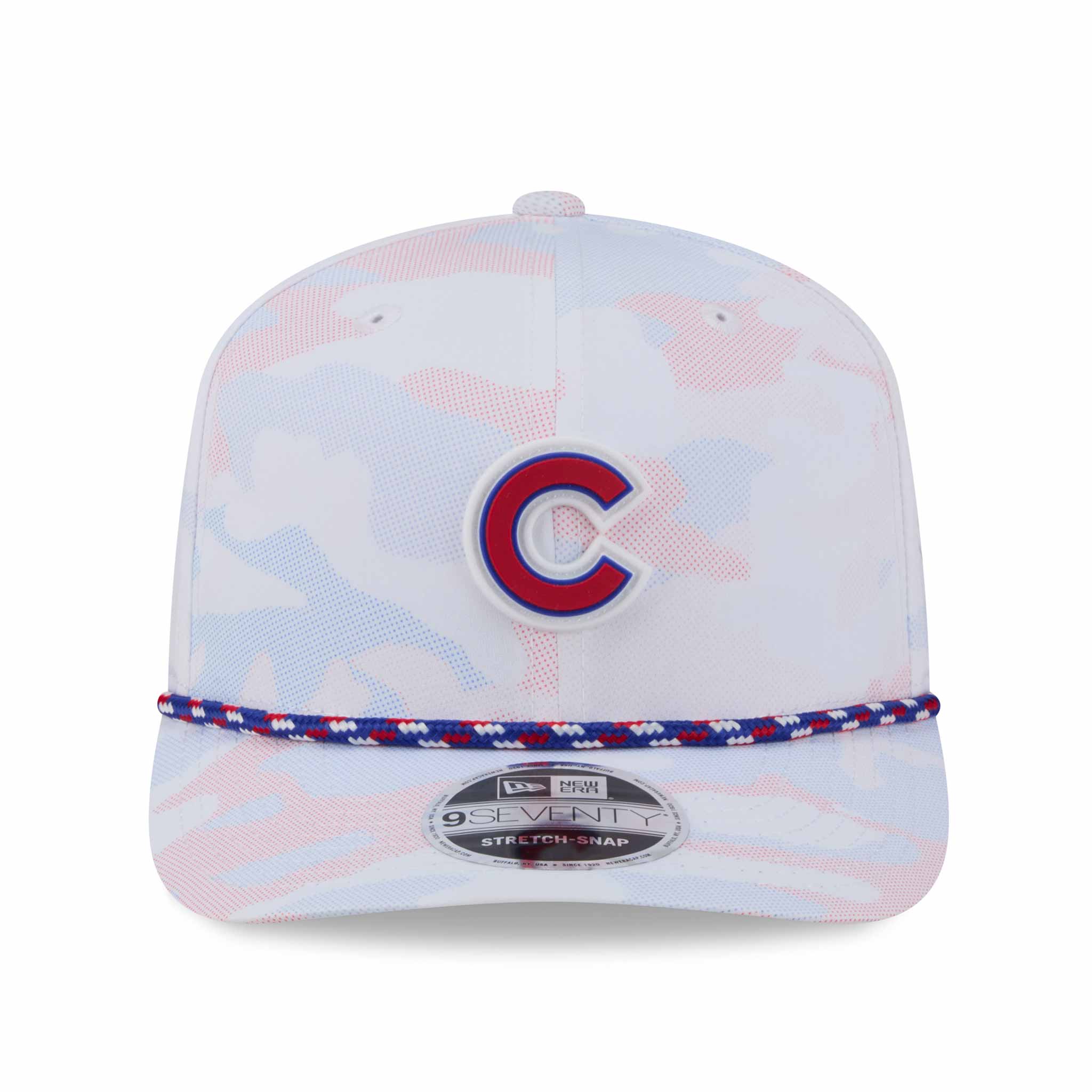 Chicago Cubs New Era White Camo 9SEVENTY Stretch Snap Adjustable Cap - Image 4