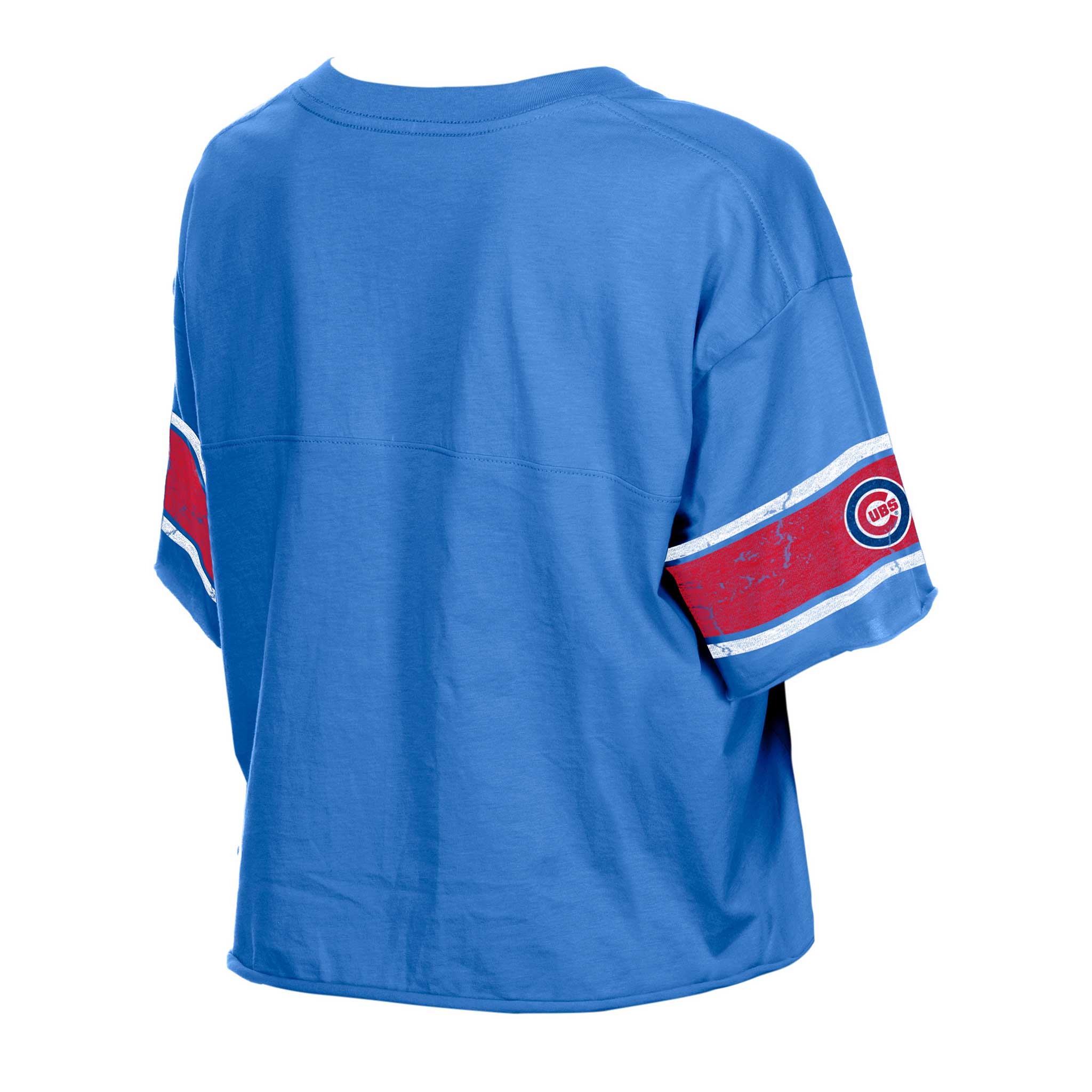 Chicago Cubs New Era Women's V-Neck Crop To T Shirt - Image 2