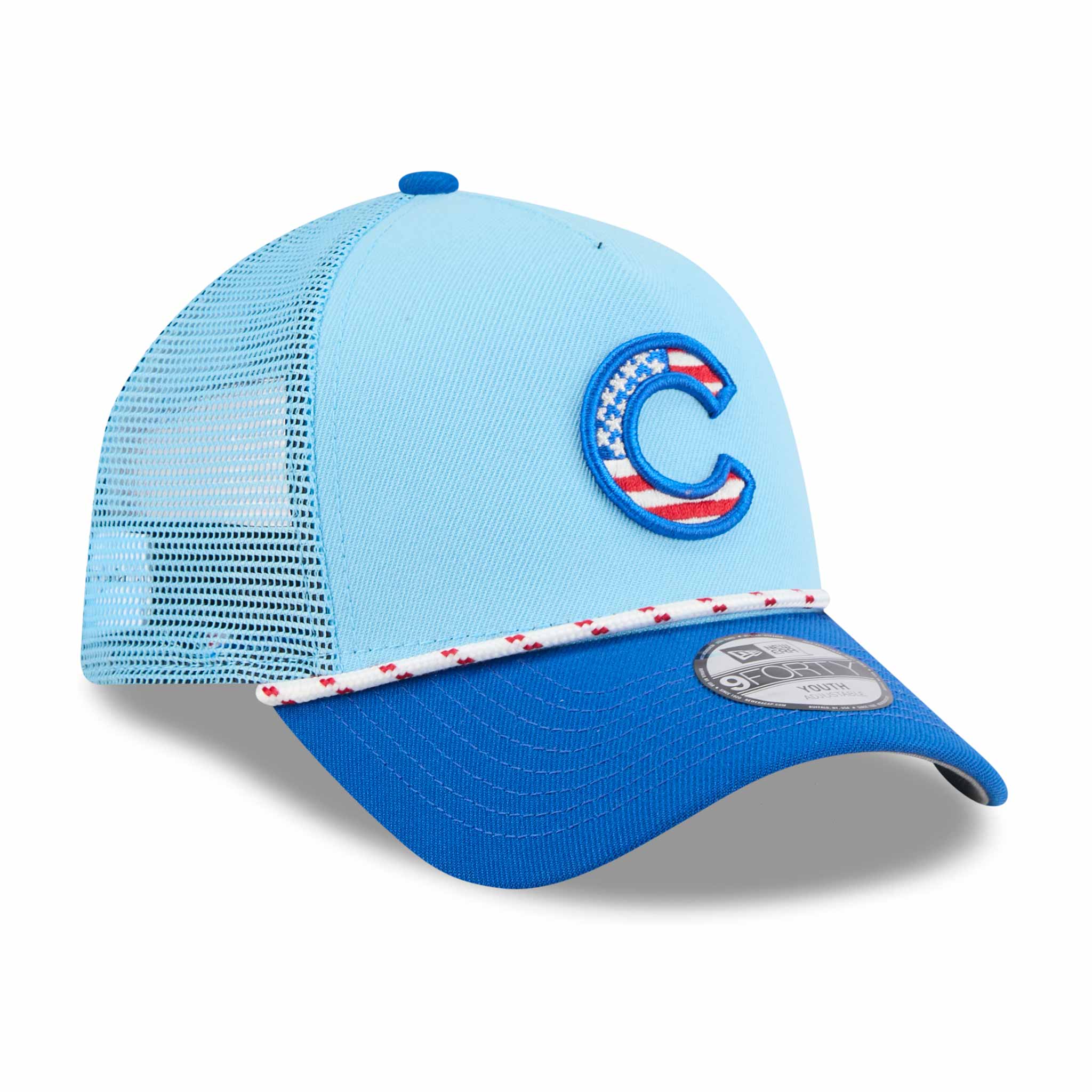 Chicago Cubs New Era Youth 2025 Fourth of July 9FORTY Rope M Crown Adjustable Cap - Image 5