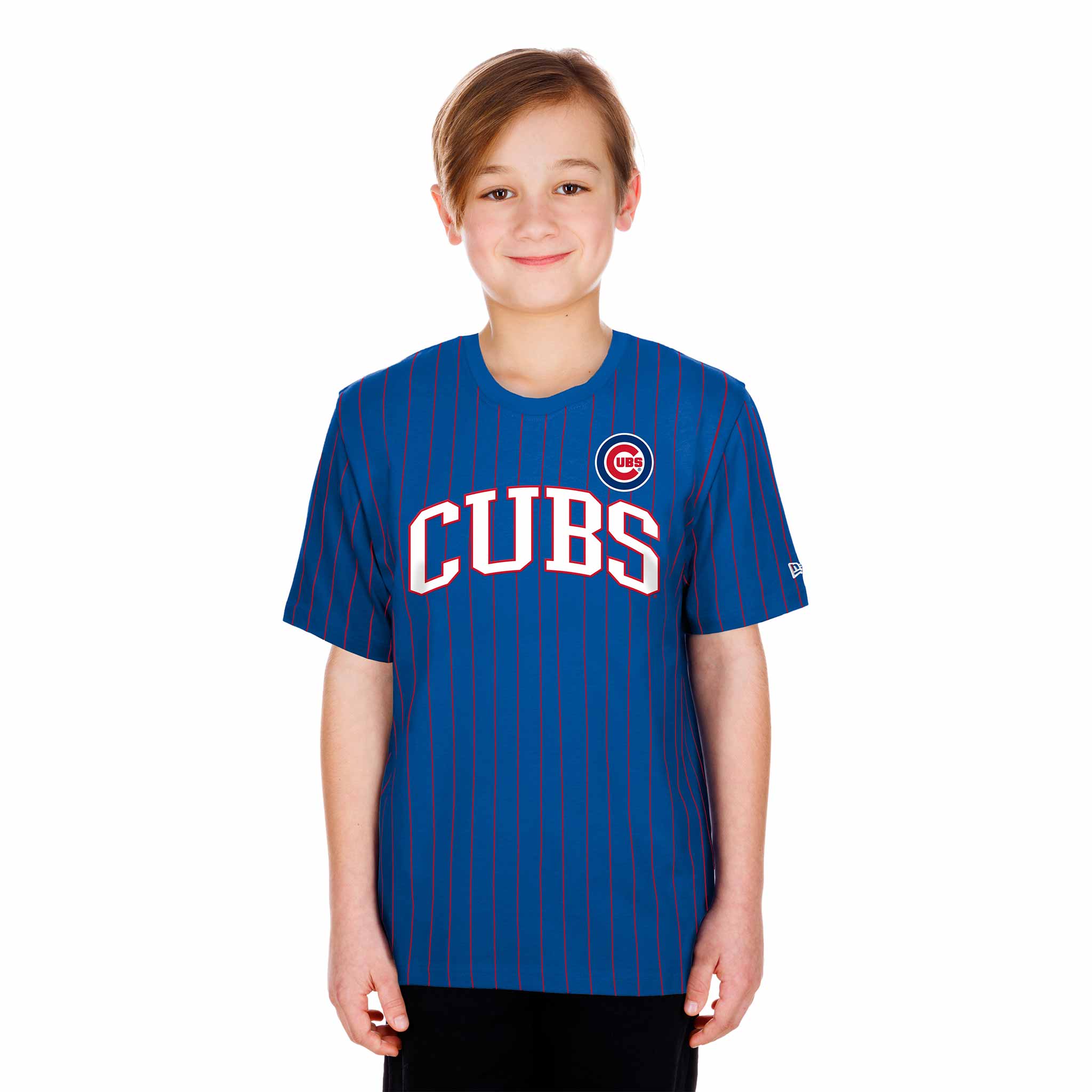 Chicago Cubs New Era Youth Girls Royal Bullseye Boxy Short Sleeve T Shirt - Image 3