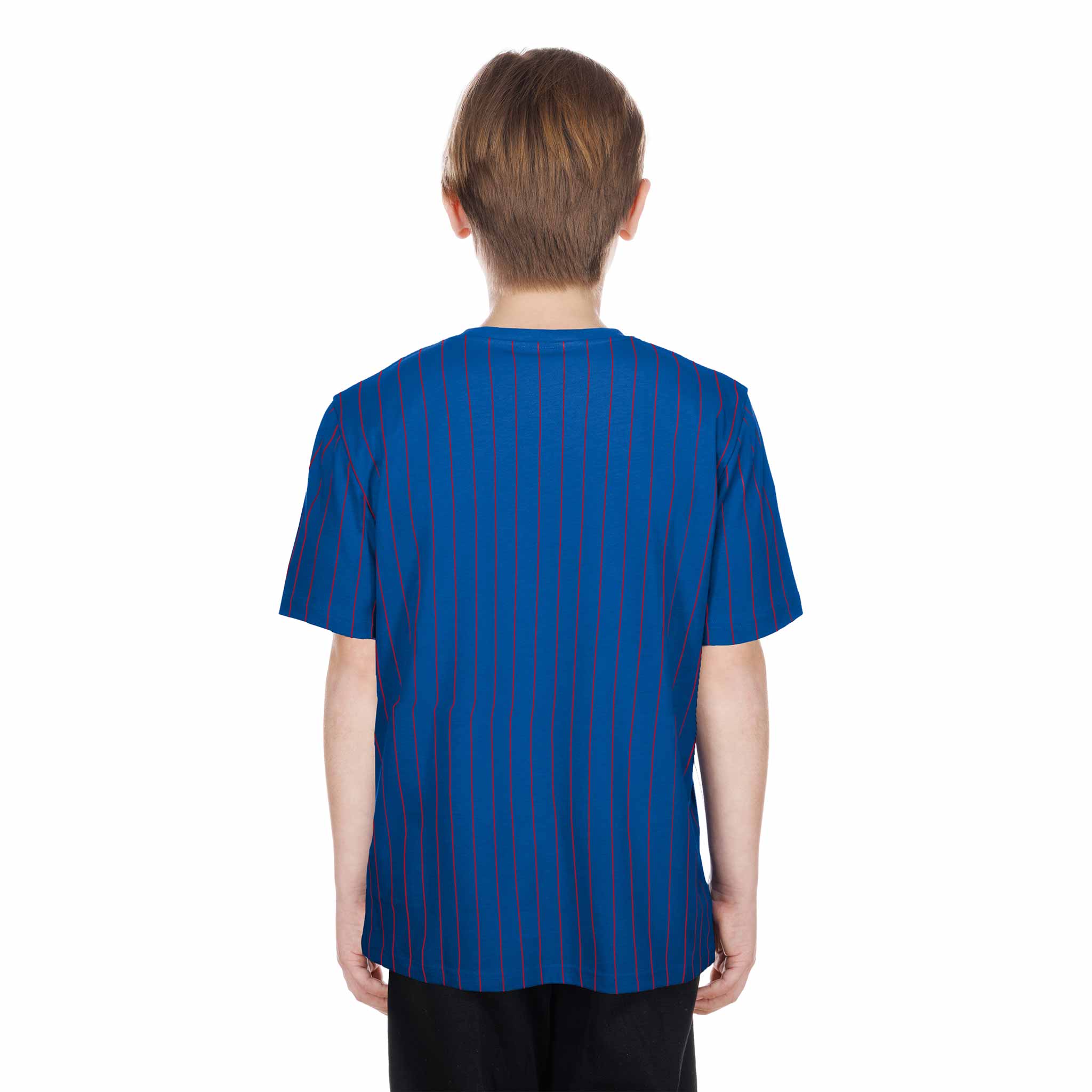 Chicago Cubs New Era Youth Girls Royal Bullseye Boxy Short Sleeve T Shirt - Image 4