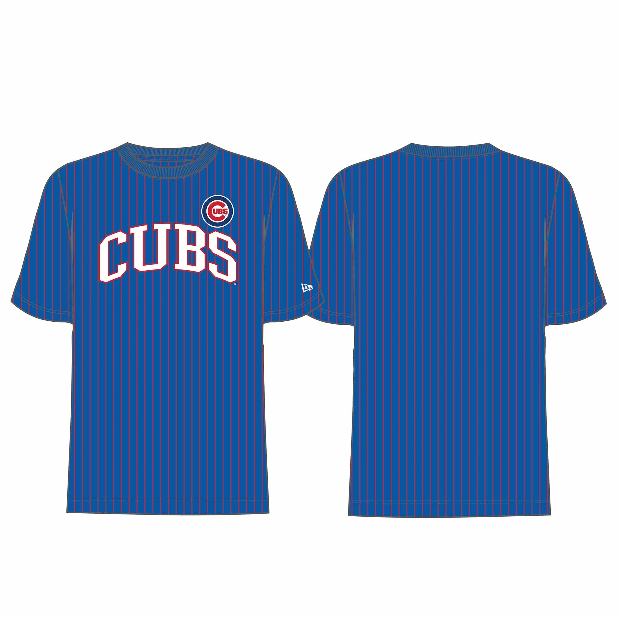 Chicago Cubs New Era Youth Girls Royal Bullseye Boxy Short Sleeve T Shirt - Image 5