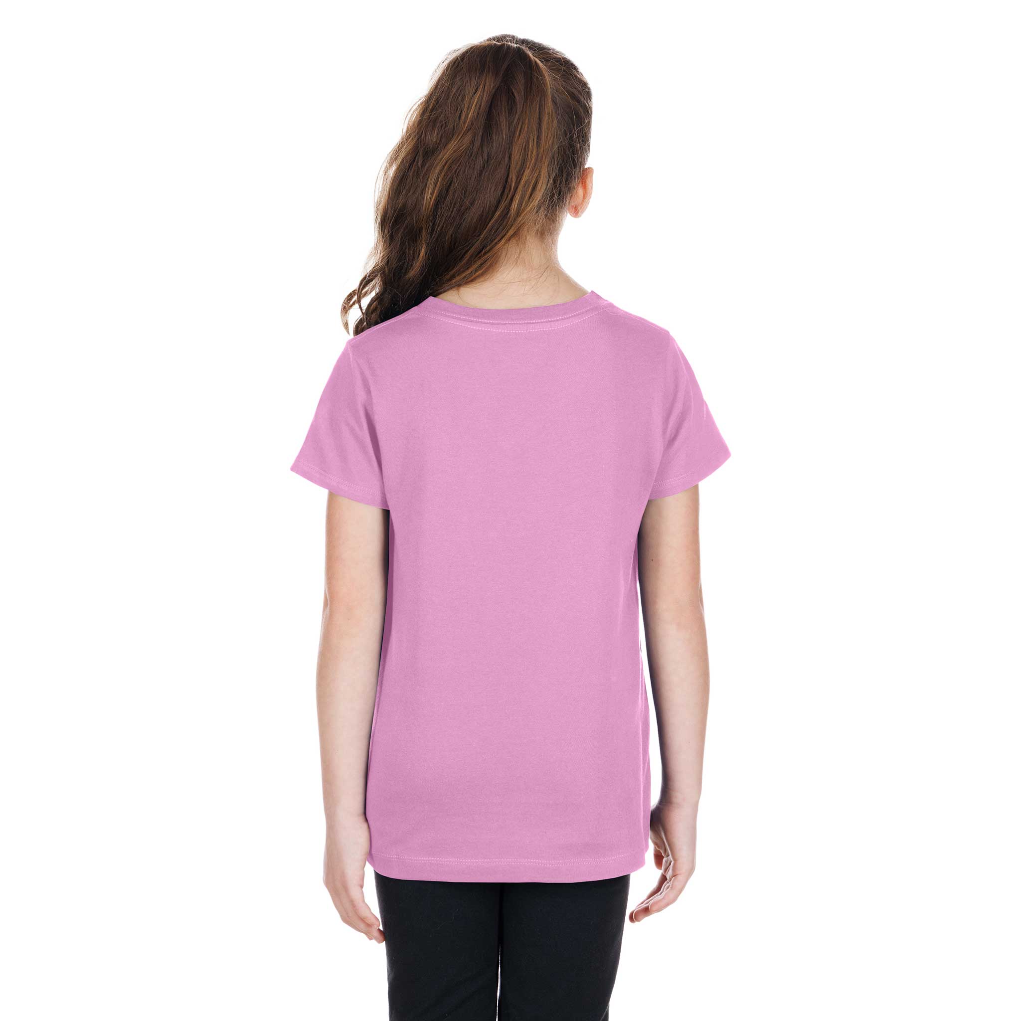 Chicago Cubs New Era Youth Girls Sequin Pink Blocks V Neck T Shirt - Image 5