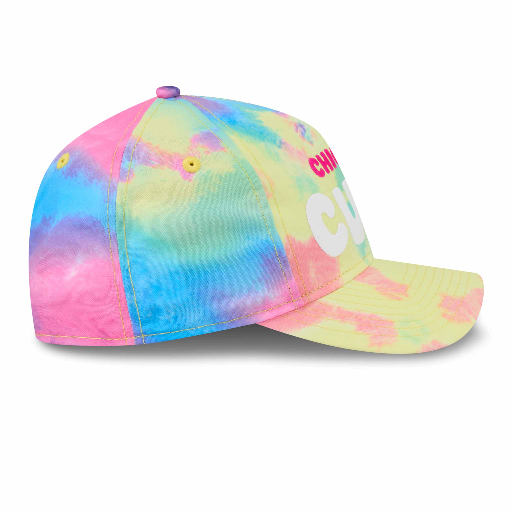Chicago Cubs New Era Youth Girls Tie Die 9FORTY M crown Adjustable Cap - Image 6