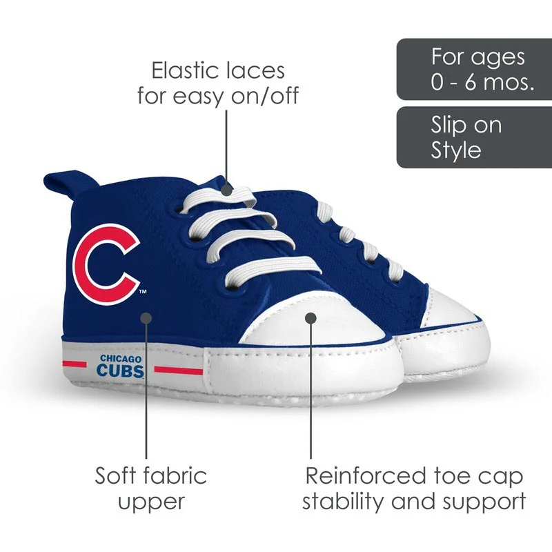 Chicago Cubs Newborn Pre-Walker Shoes - Image 3