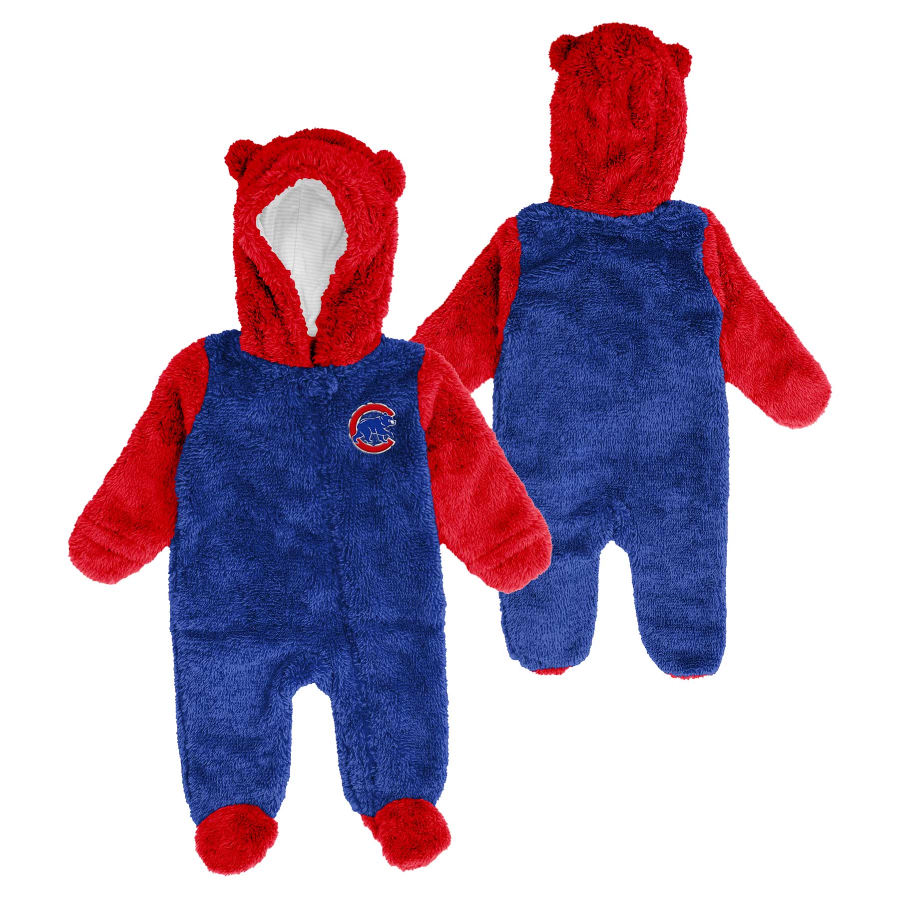 Chicago Cubs Newborn Teddy Fleece Coverall - Image 3