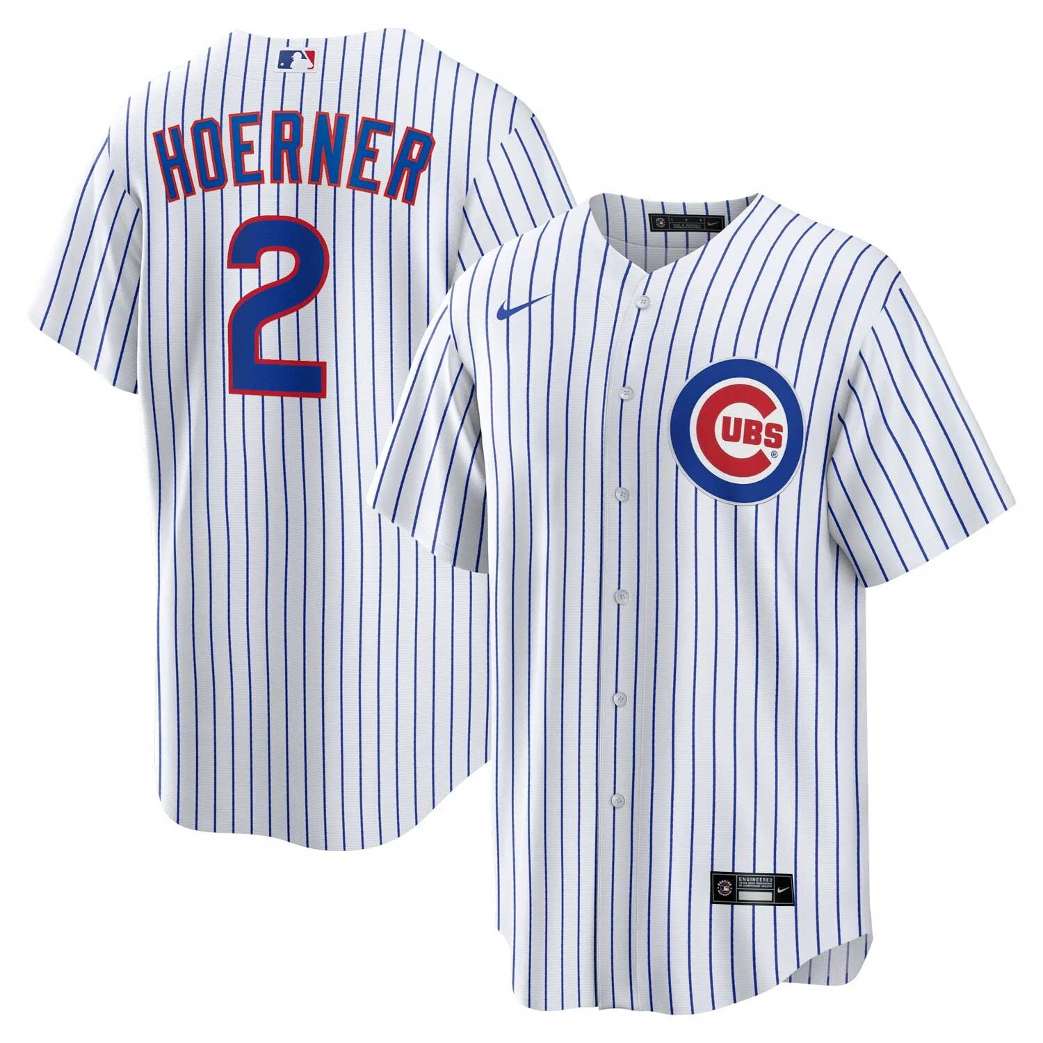 Chicago Cubs Nico Hoerner Nike Home Replica Jersey With Authentic Lettering