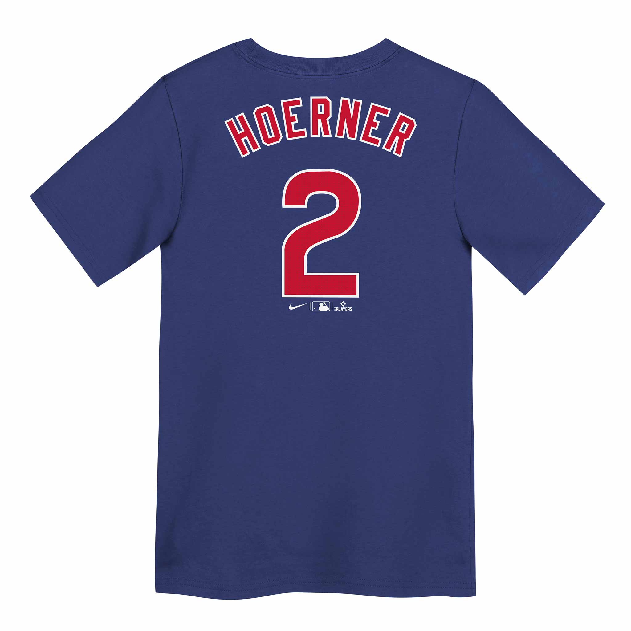 Chicago Cubs Nico Hoerner Nike Youth Home Name & Number T-shirt - Image 2
