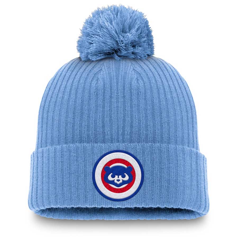 Chicago Cubs Nike 1984 Bear Ribbed Knit Cap with Pom