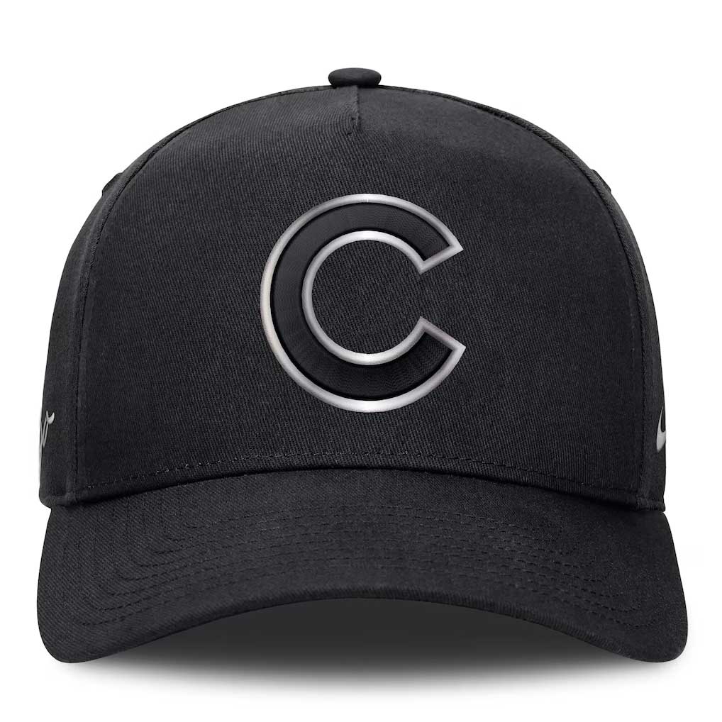 Chicago Cubs Nike A-Frame Black Chrome Adjustable Cap - Image 2