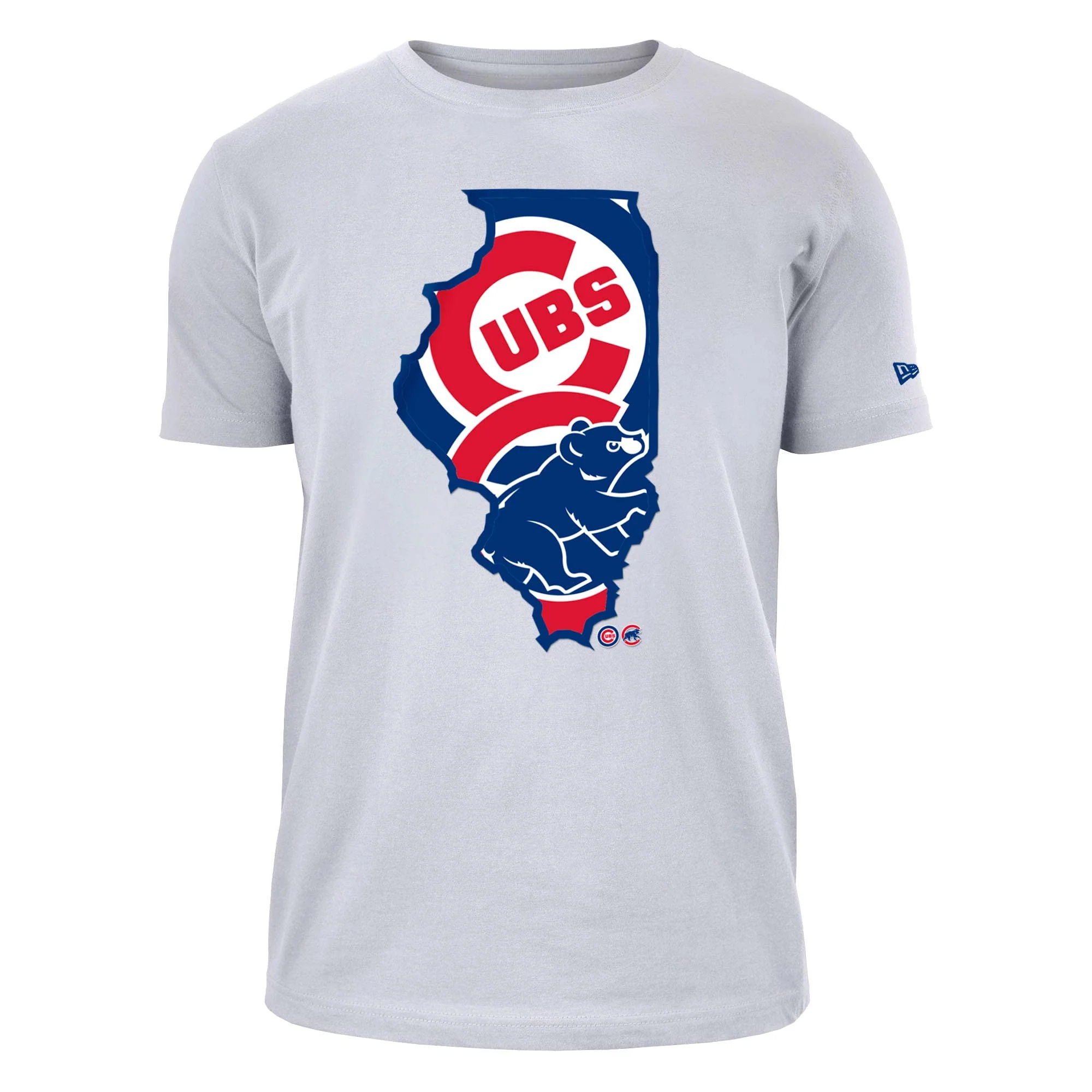 Chicago Cubs Illinois Dual Logo T-Shirt - Image 6