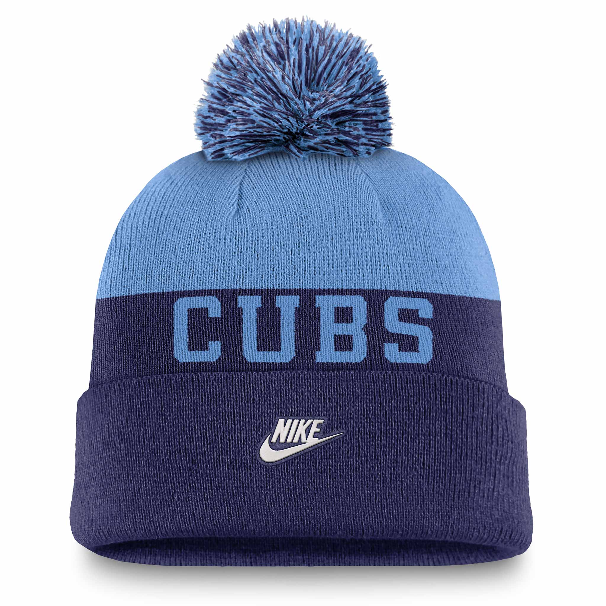 Chicago Cubs Nike City Connect Peak Standard Beanie Pom Knit - Image 2