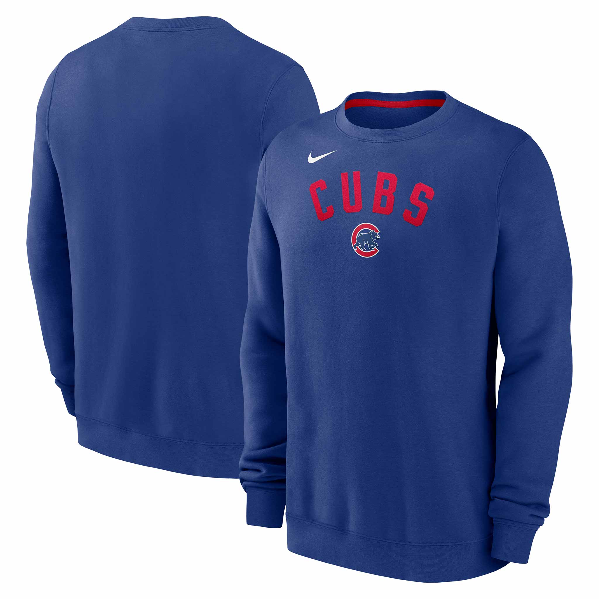 Chicago Cubs Nike Classic Twill Crew Sweatshirt Royal - Image 3