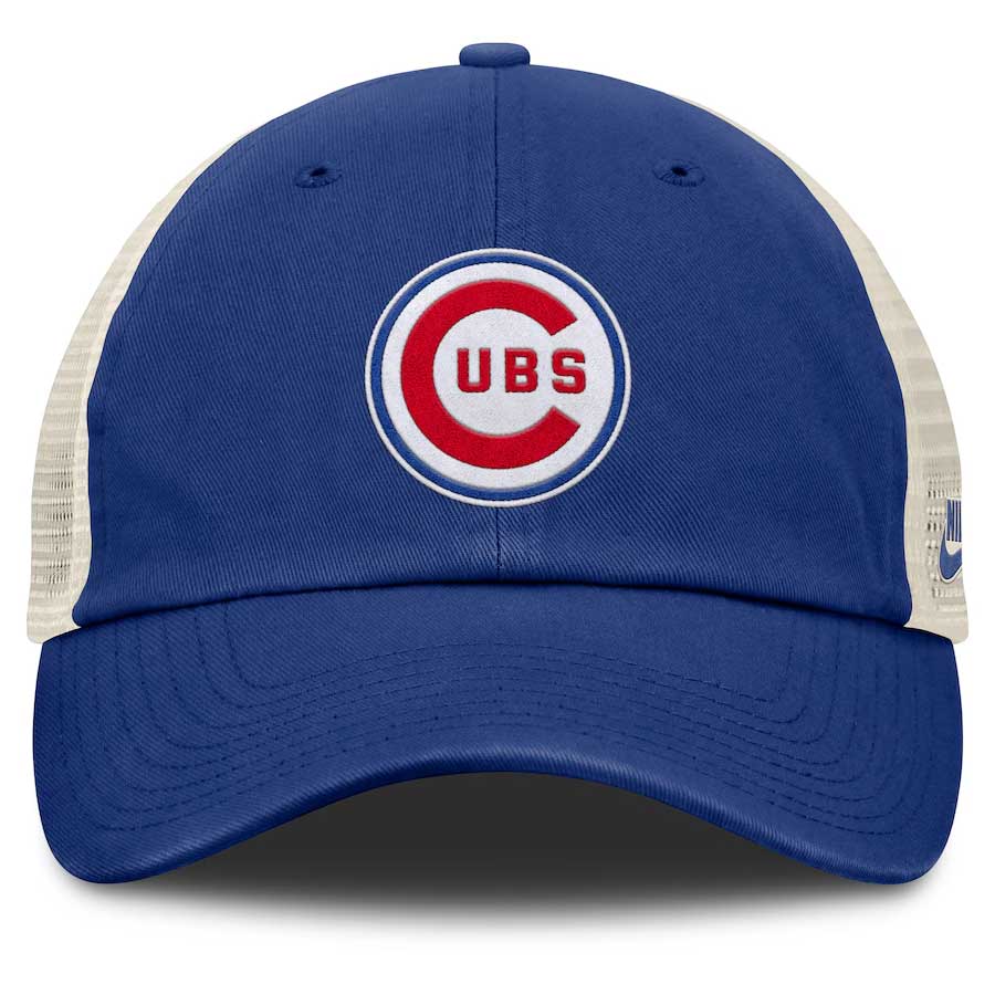 Chicago Cubs Nike Club Unstructured Trucker Adjustable Cap - Image 3