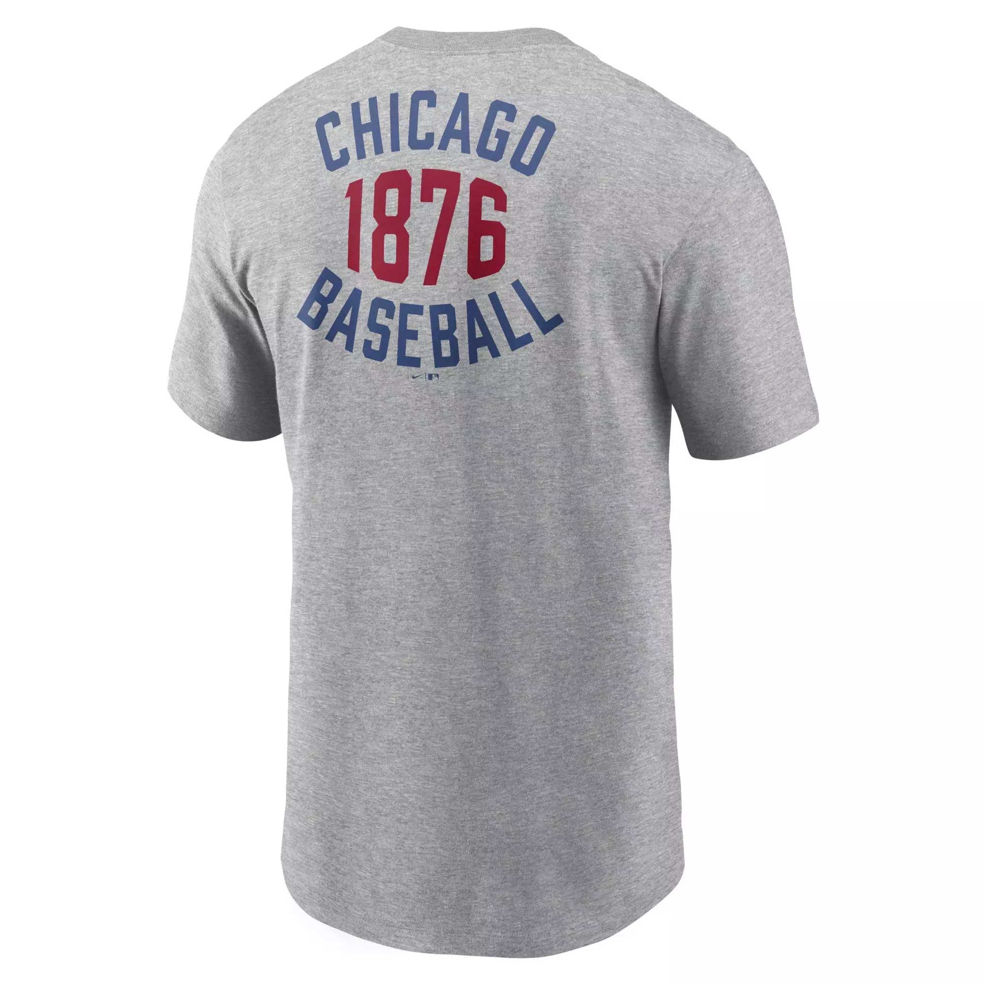 Chicago Cubs Nike Cooperstown 2 Hit Large Logo T Shirt - Image 2