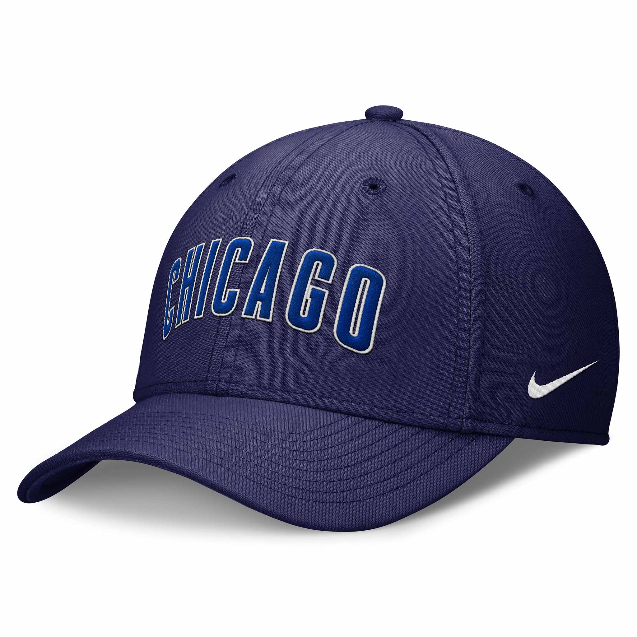 Chicago Cubs Nike Dri-Fit Rise Swooshflex Cap