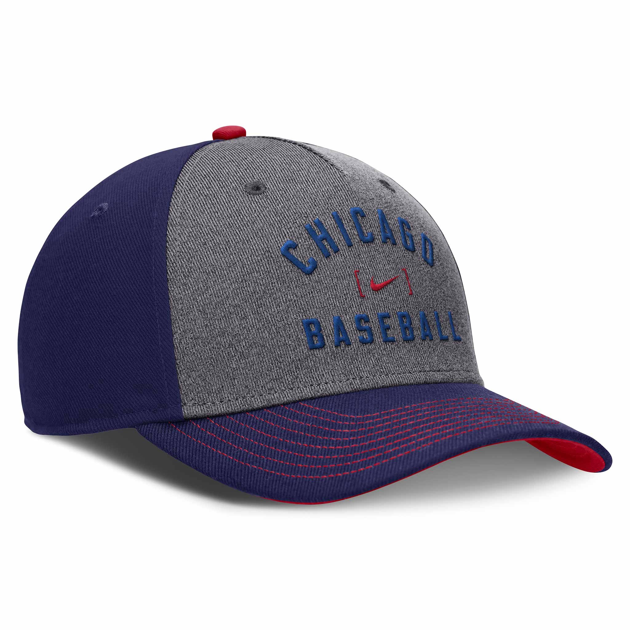 Chicago Cubs Nike Dri-Fit Rise Swooshflex Graphic Cap