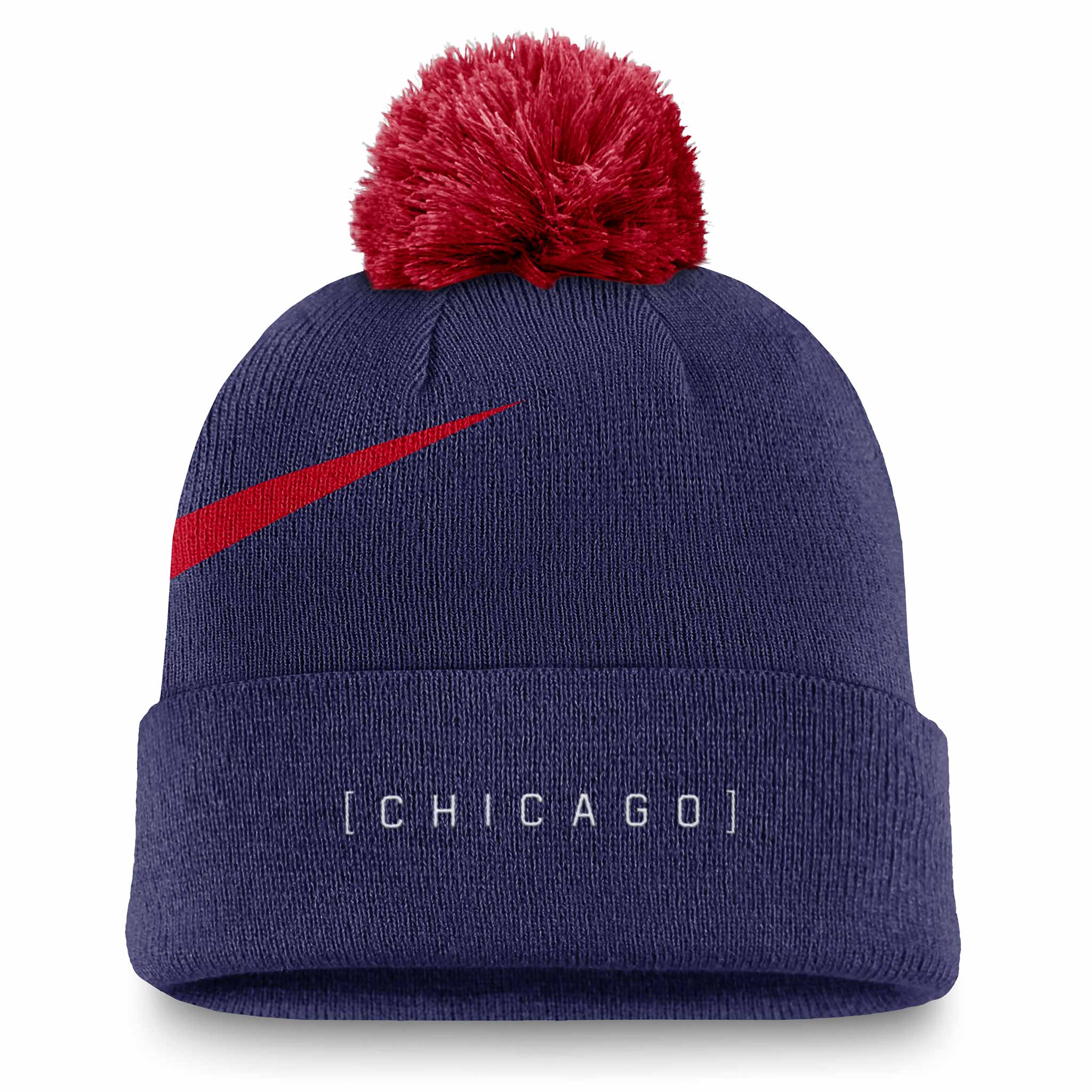 Chicago Cubs Nike Peak Pom Knit - Image 2
