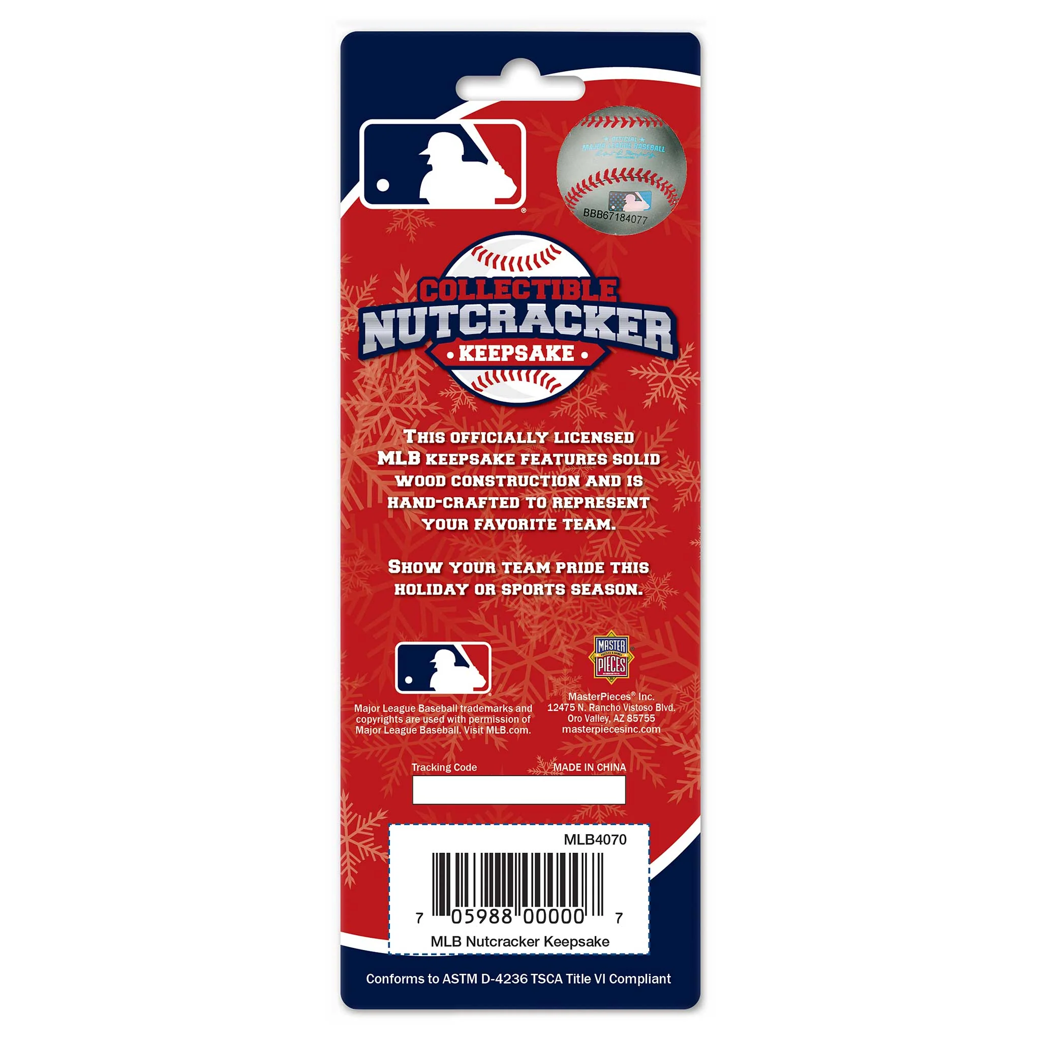 Chicago Cubs Nutcracker Christmas Ornament - Image 3
