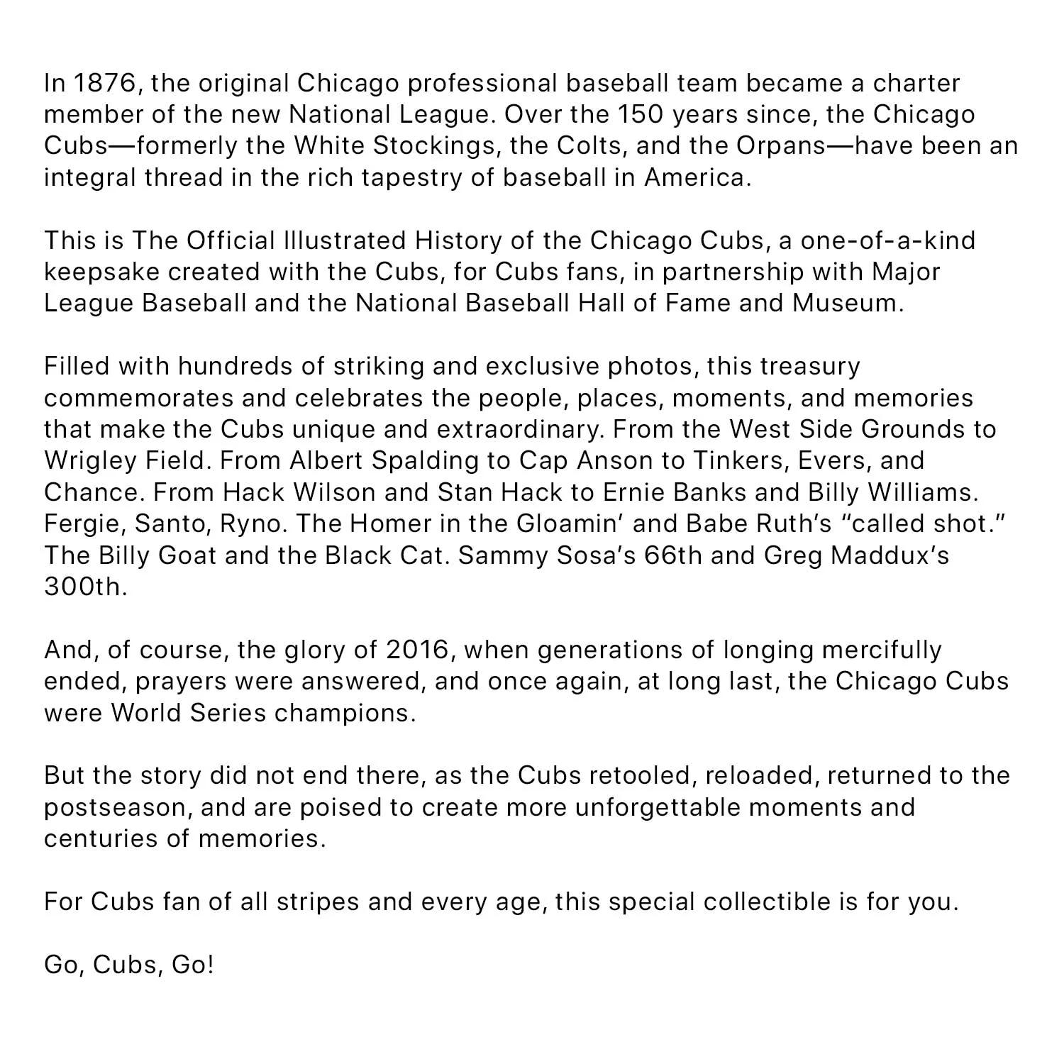 Chicago Cubs Official 150th Anniversary Coffee Book - Image 3