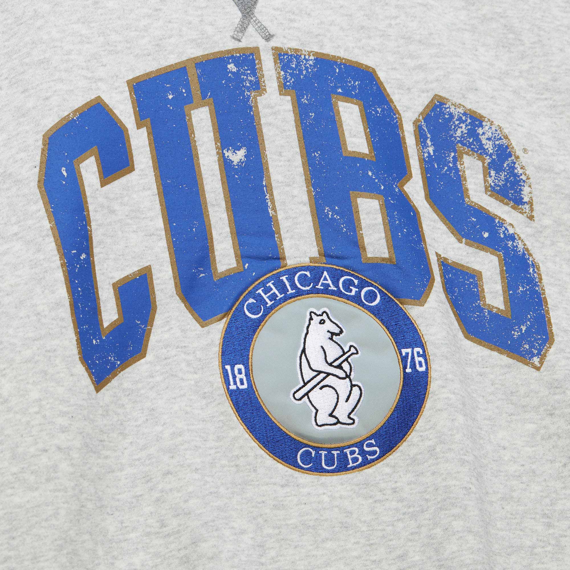 Chicago Cubs Premium Fleece Crew Vintage Logo - Image 4