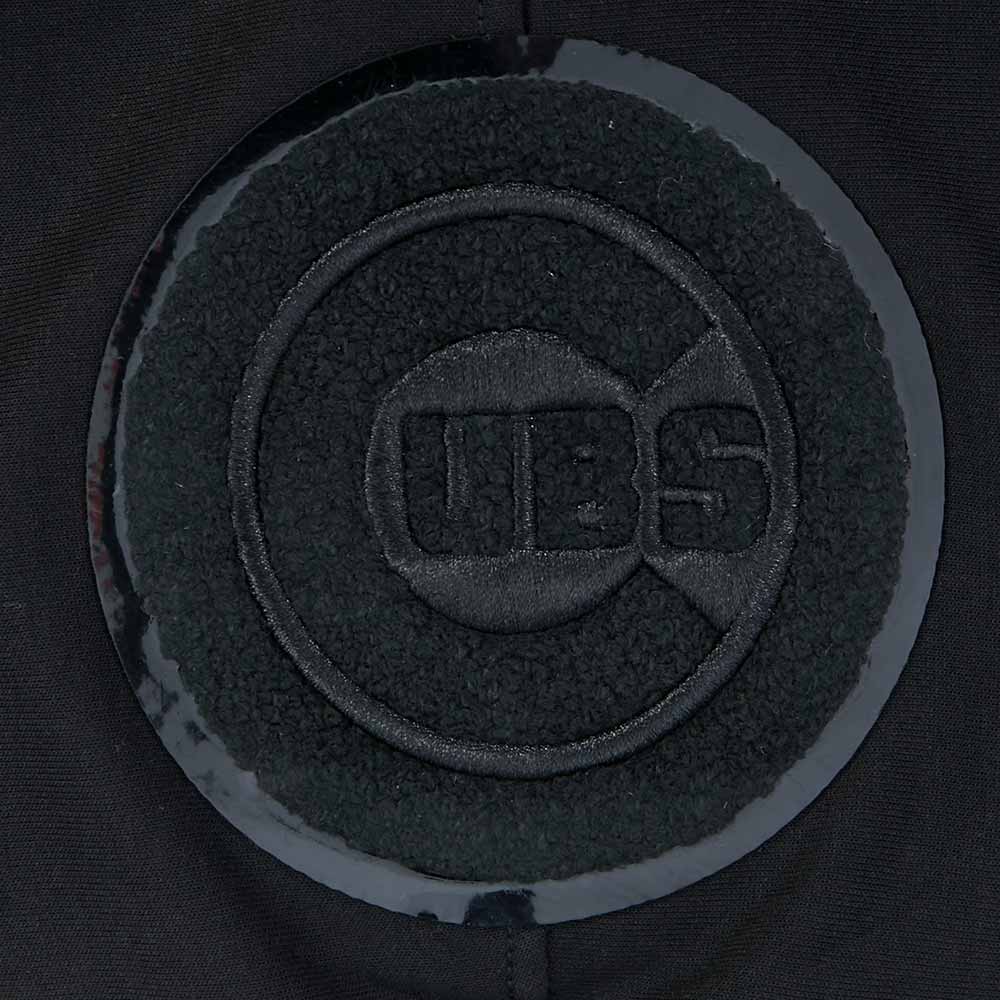 Chicago Cubs Pro Standard Triple Black Hooded Sweatshirt - Image 6