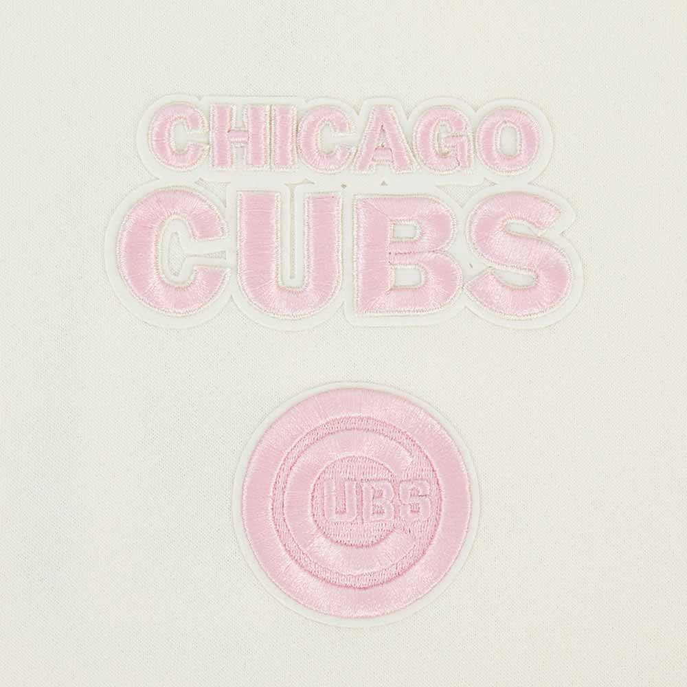 Chicago Cubs Pro Standard Youth Girls Cream Pink Big Shoulders Hooded Sweatshi - Image 6