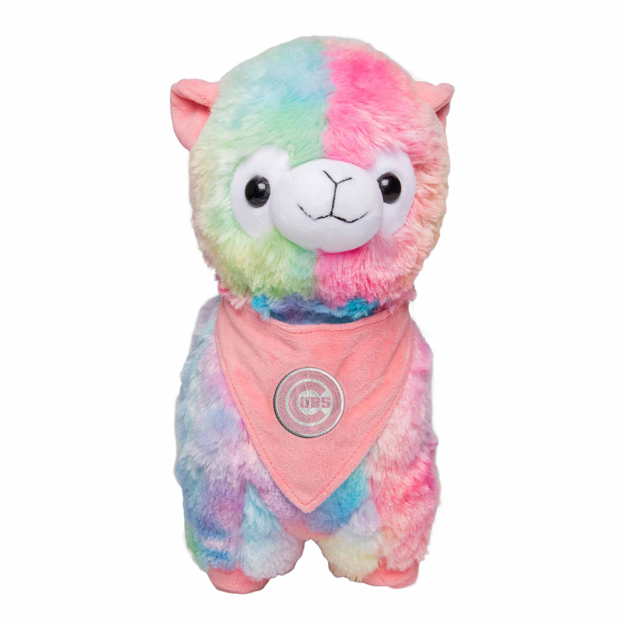 Chicago Cubs Rainbow Bandana Plush Llama