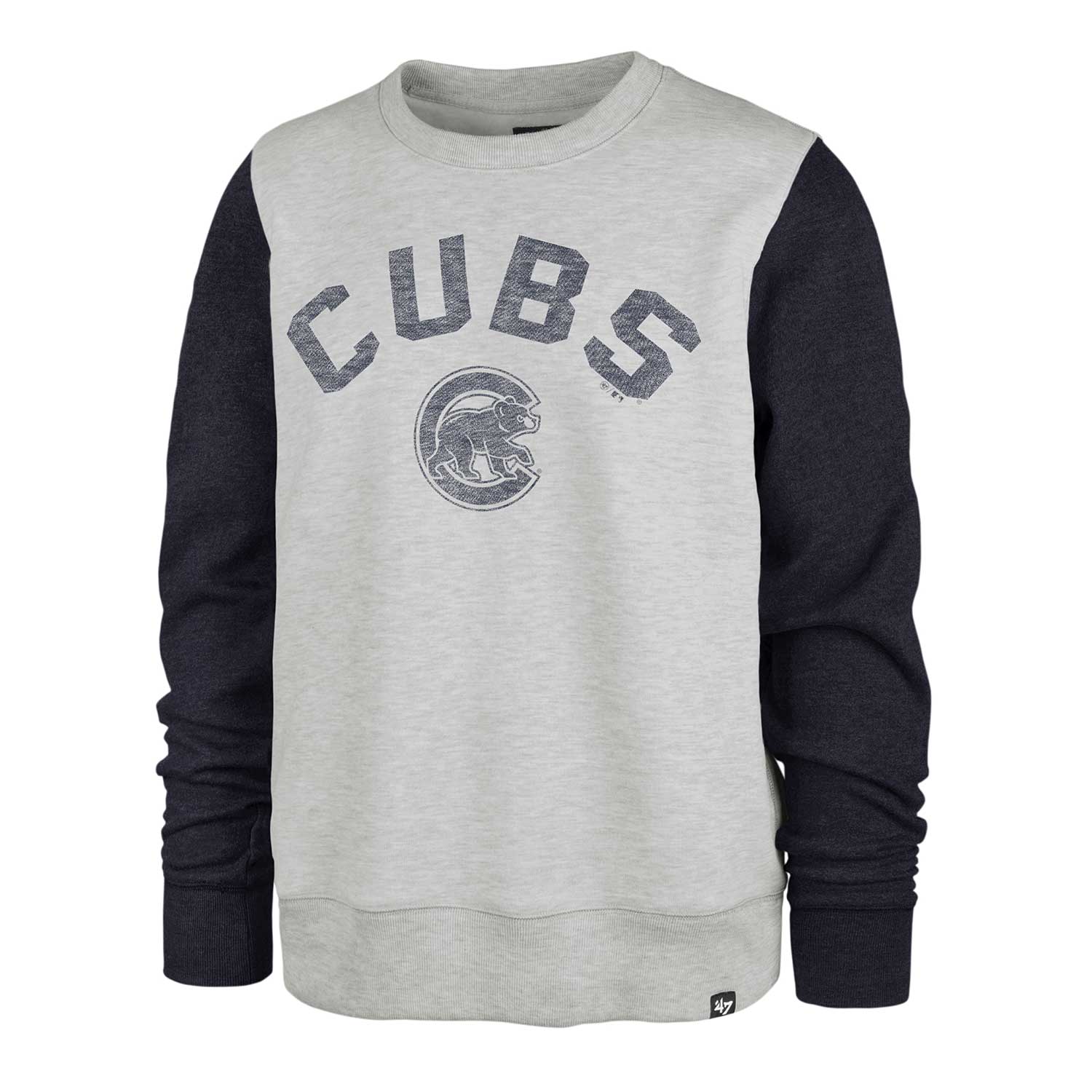 Chicago Cubs Relay Grey Boulevard Crew Sweatshirt
