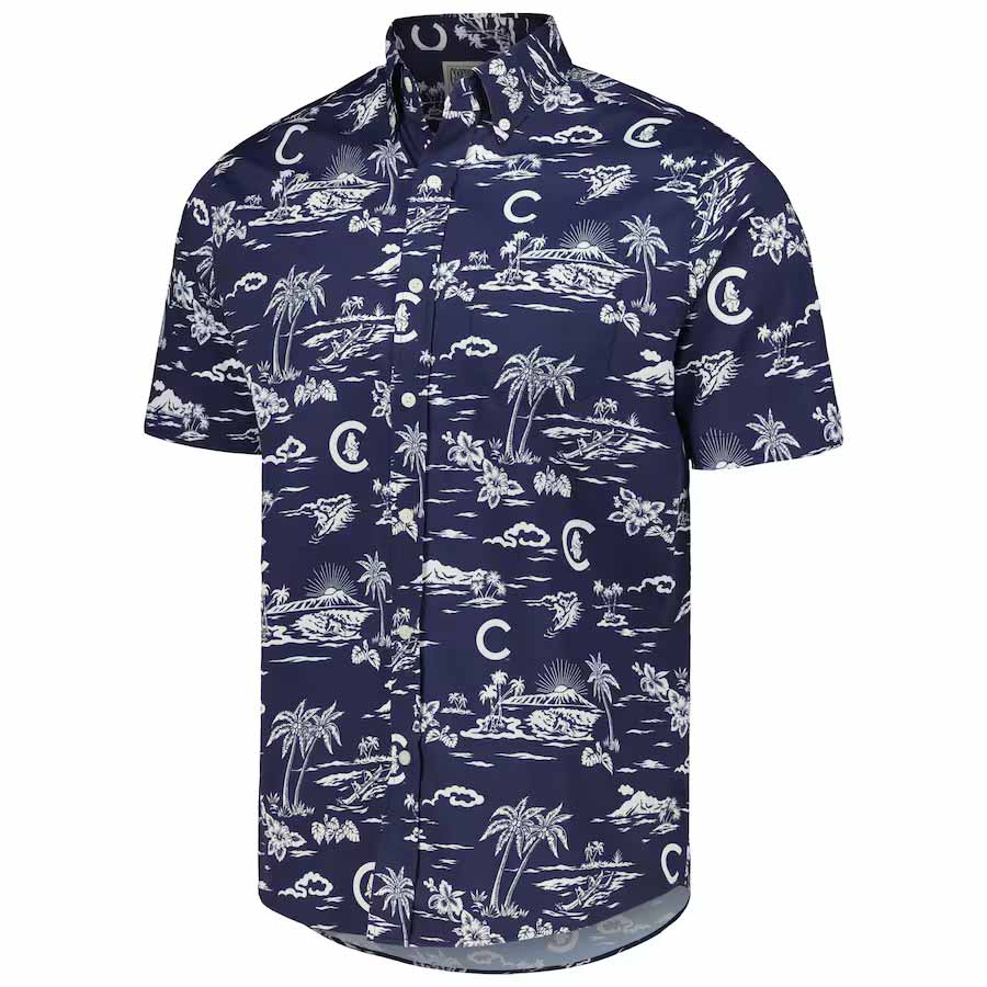 Chicago Cubs Reyn Spooner 1914 Cooperstown Performance Hawaiian Shirt