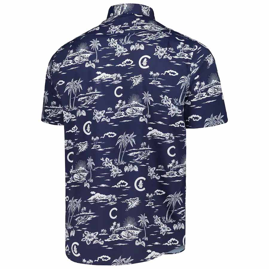 Chicago Cubs Reyn Spooner 1914 Cooperstown Performance Hawaiian Shirt - Image 3