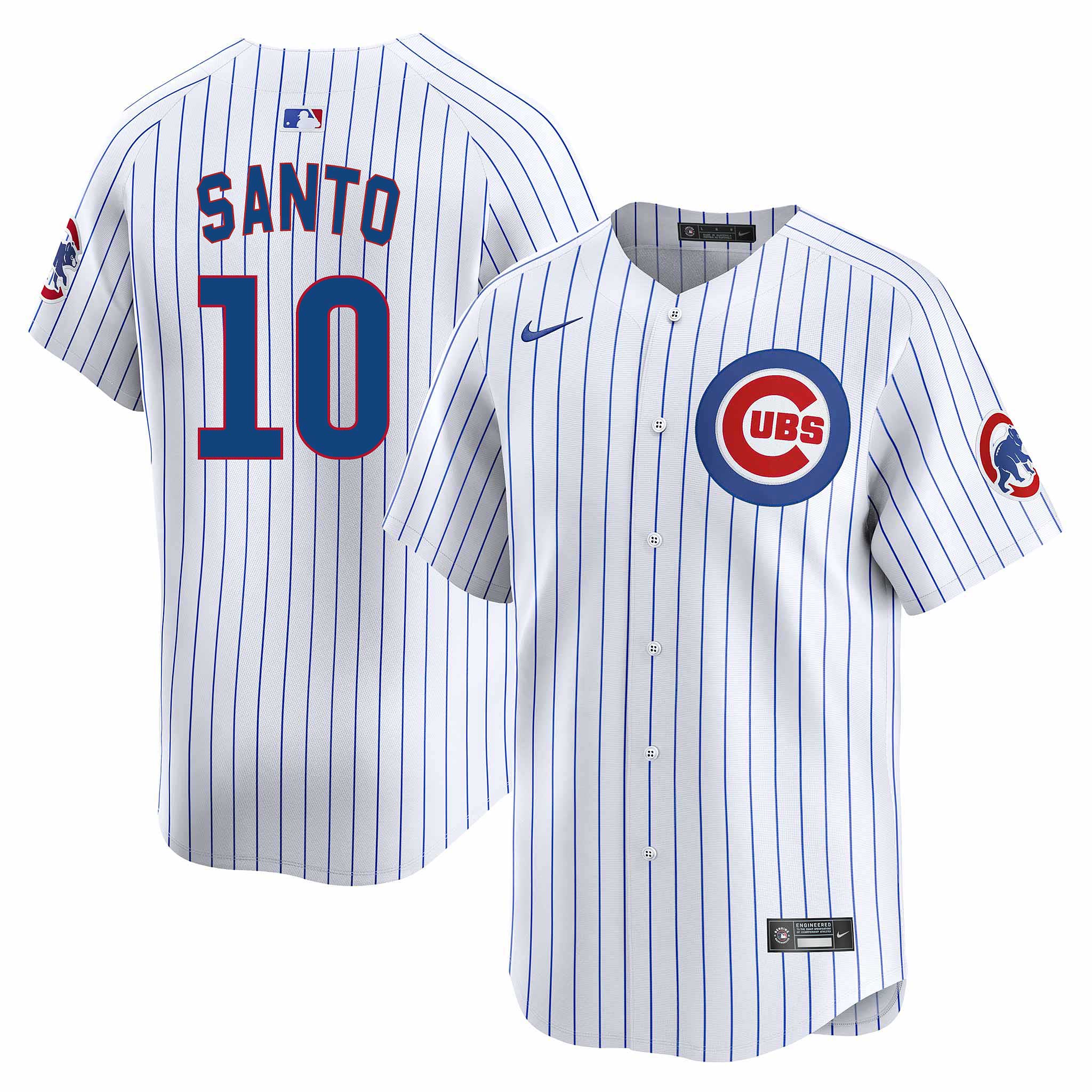 Chicago Cubs Ron Santo Nike Home Limited Replica Jersey With Authentic Lettering