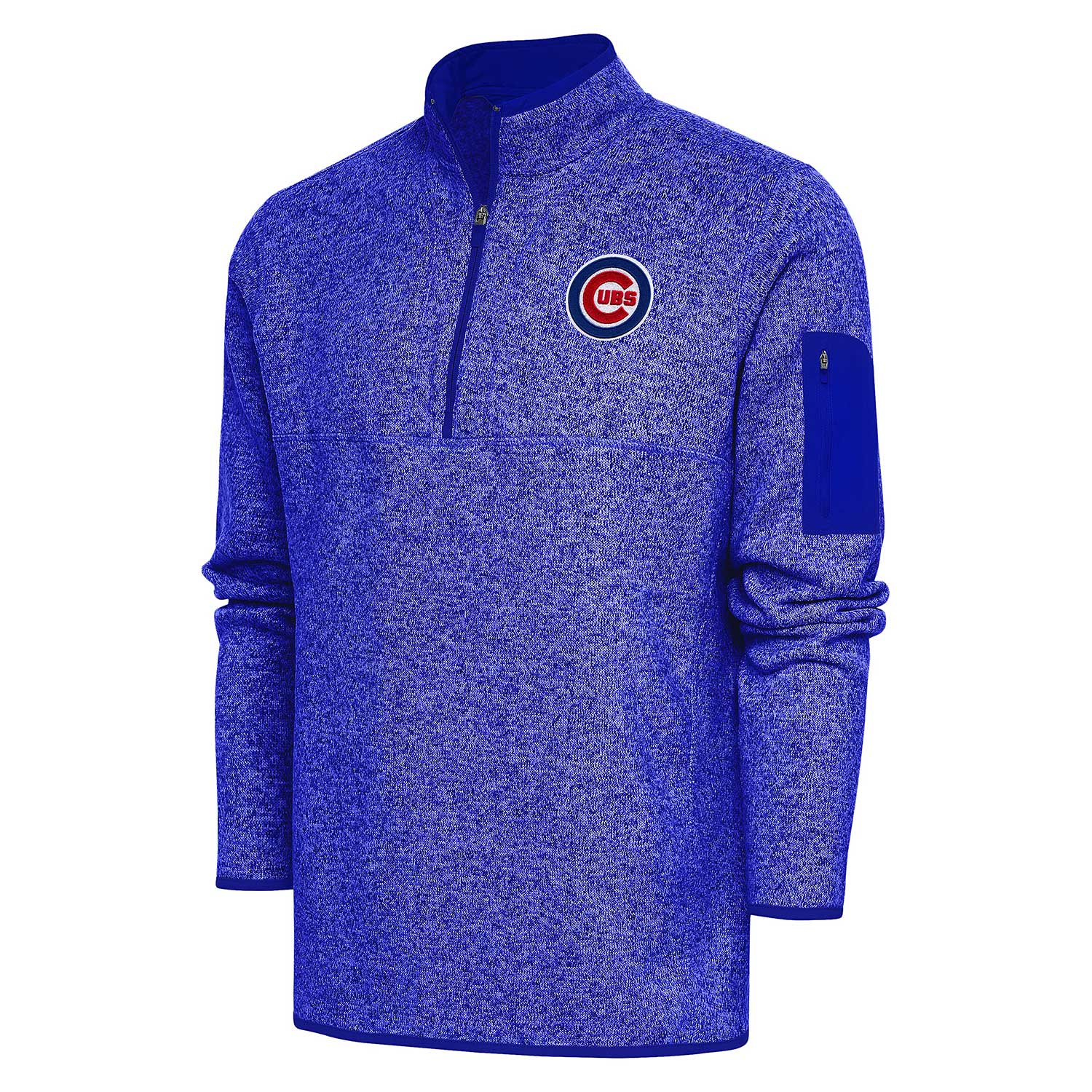 Chicago Cubs Royal Bullseye Fortune 1/4-Zip Sweatshirt