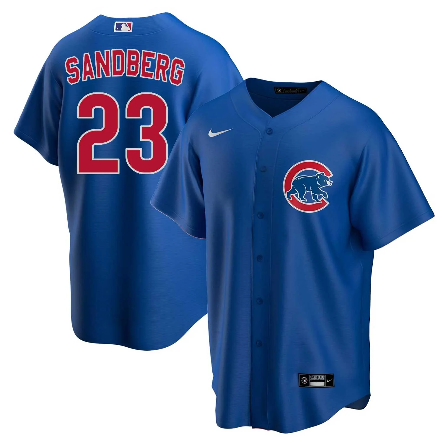 Chicago Cubs Ryne Sandberg Nike Alternate Replica Jersey With Authentic Lettering