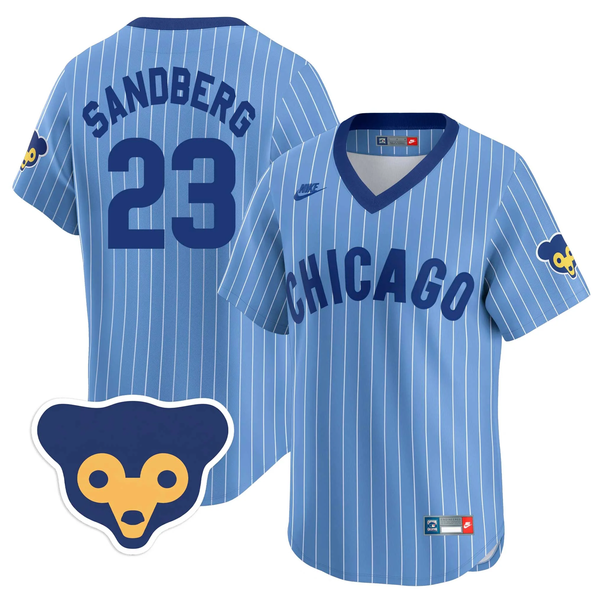 Chicago Cubs Ryne Sandberg Nike Limited Vapor 1957-78 Road Cooperstown Jersey