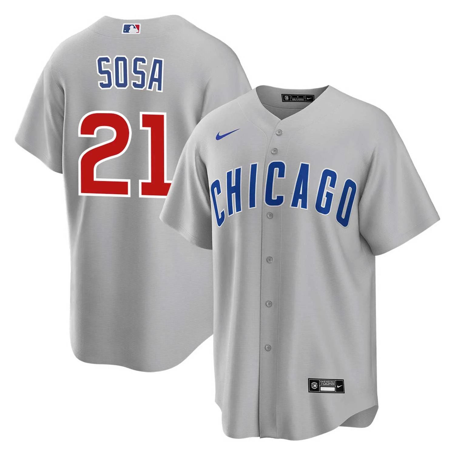 Chicago Cubs Sammy Sosa Nike Road Replica Jersey With Authentic Lettering