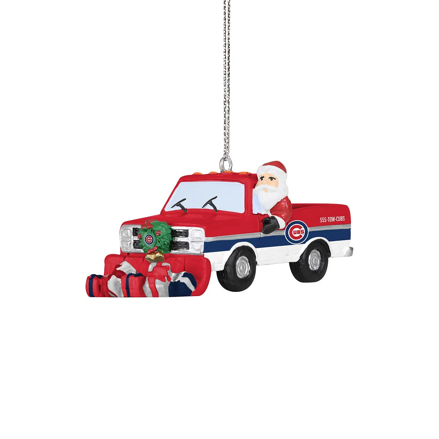 Chicago Cubs Santa Snow Plow Ornament