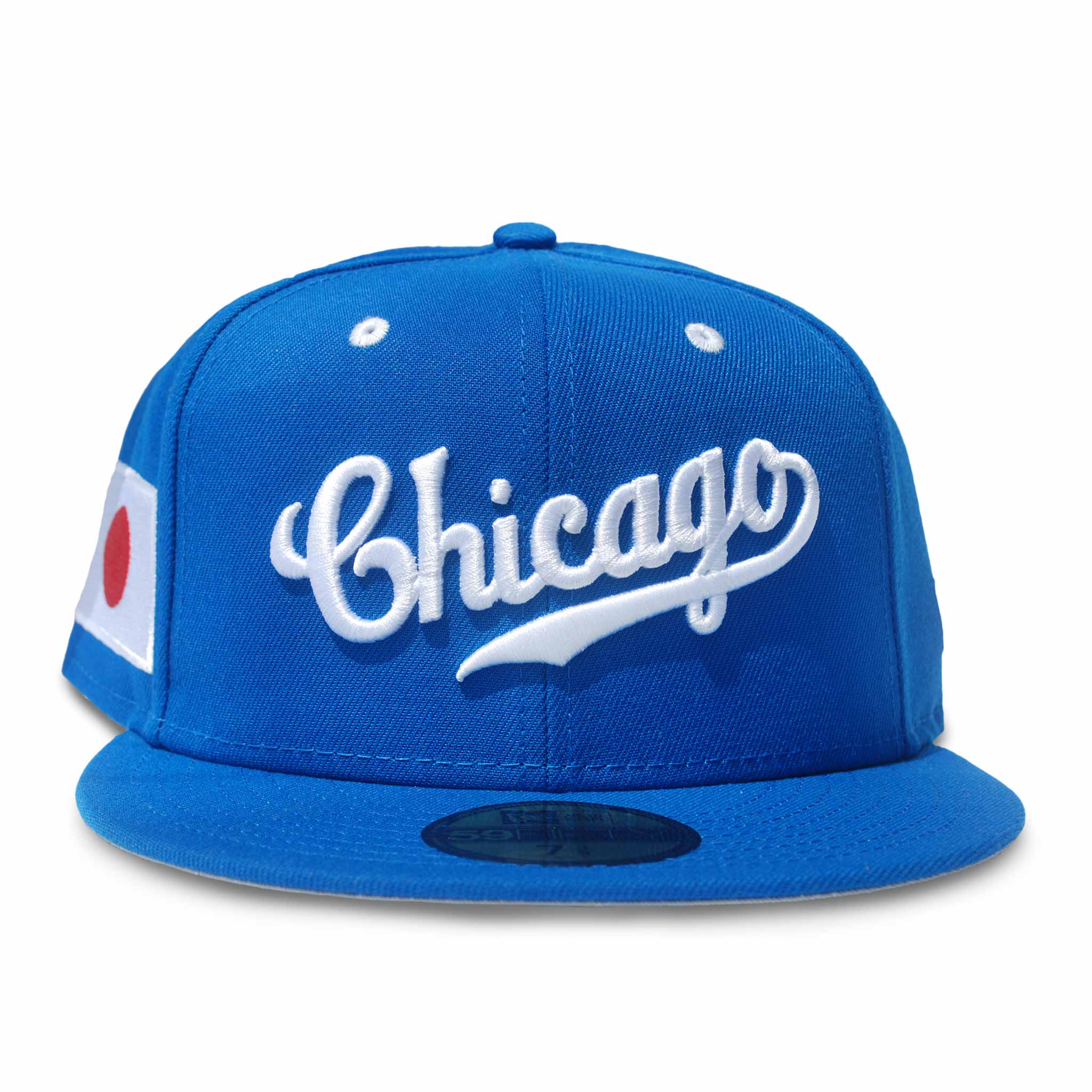 Chicago Cubs Sho-Cago Script Japanese Flag 59FIFTY Fitted Cap - Image 2