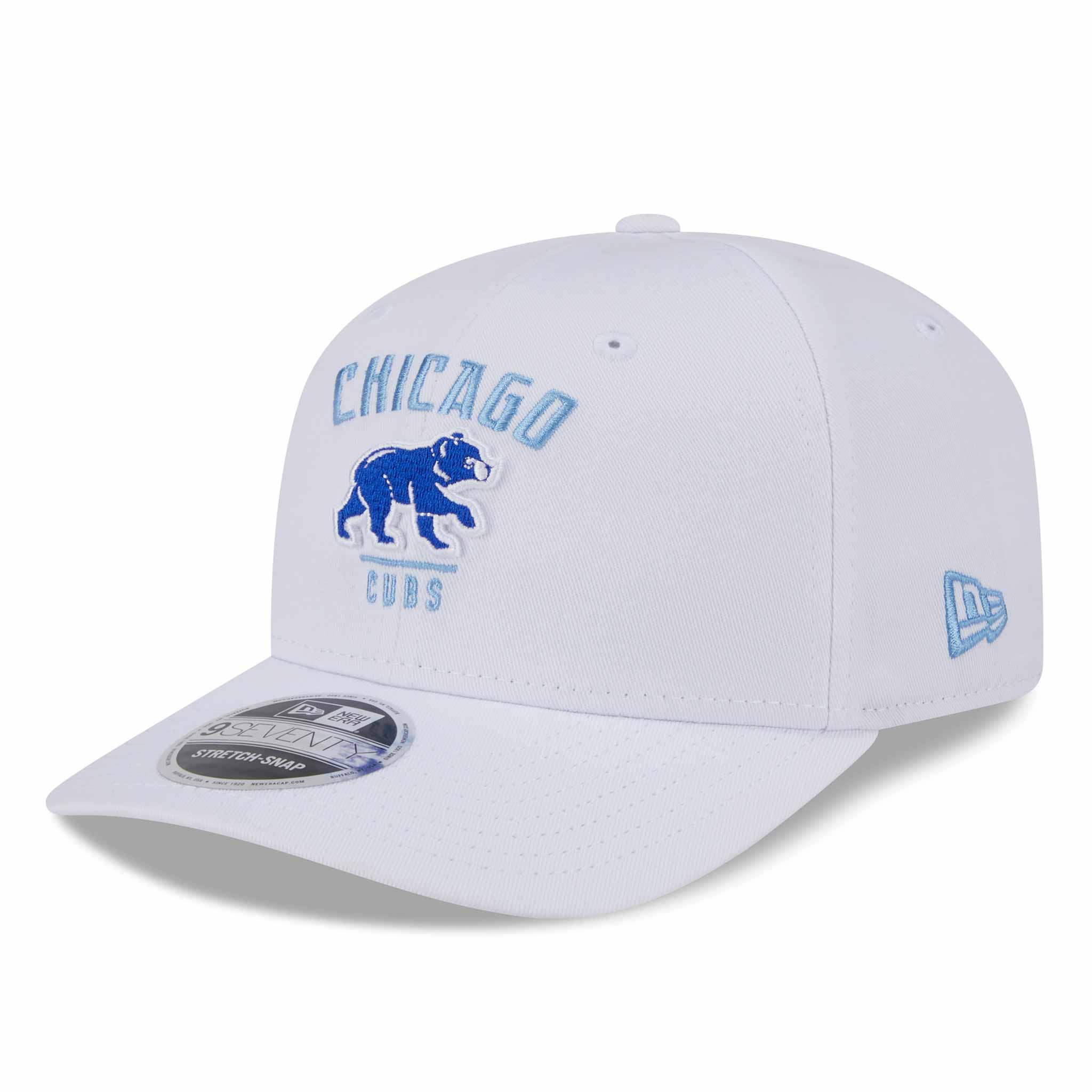 Chicago Cubs Spring Training Bear White 9SEVENTY Stretch Snap Adjustable Cap