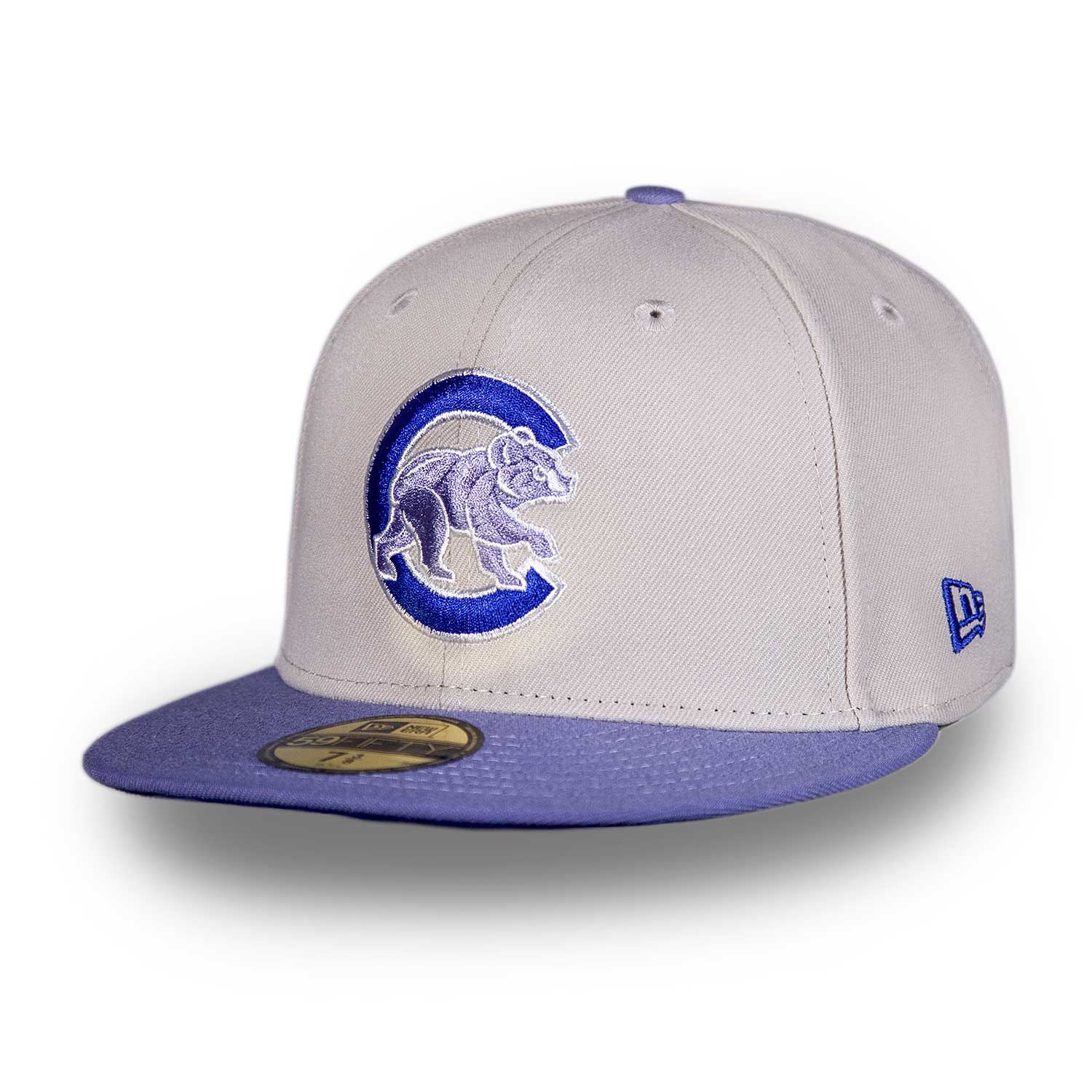Chicago Cubs Stone Lavender Walking Bear 2016 World Series 59FIFTY Fitted Cap - Image 2