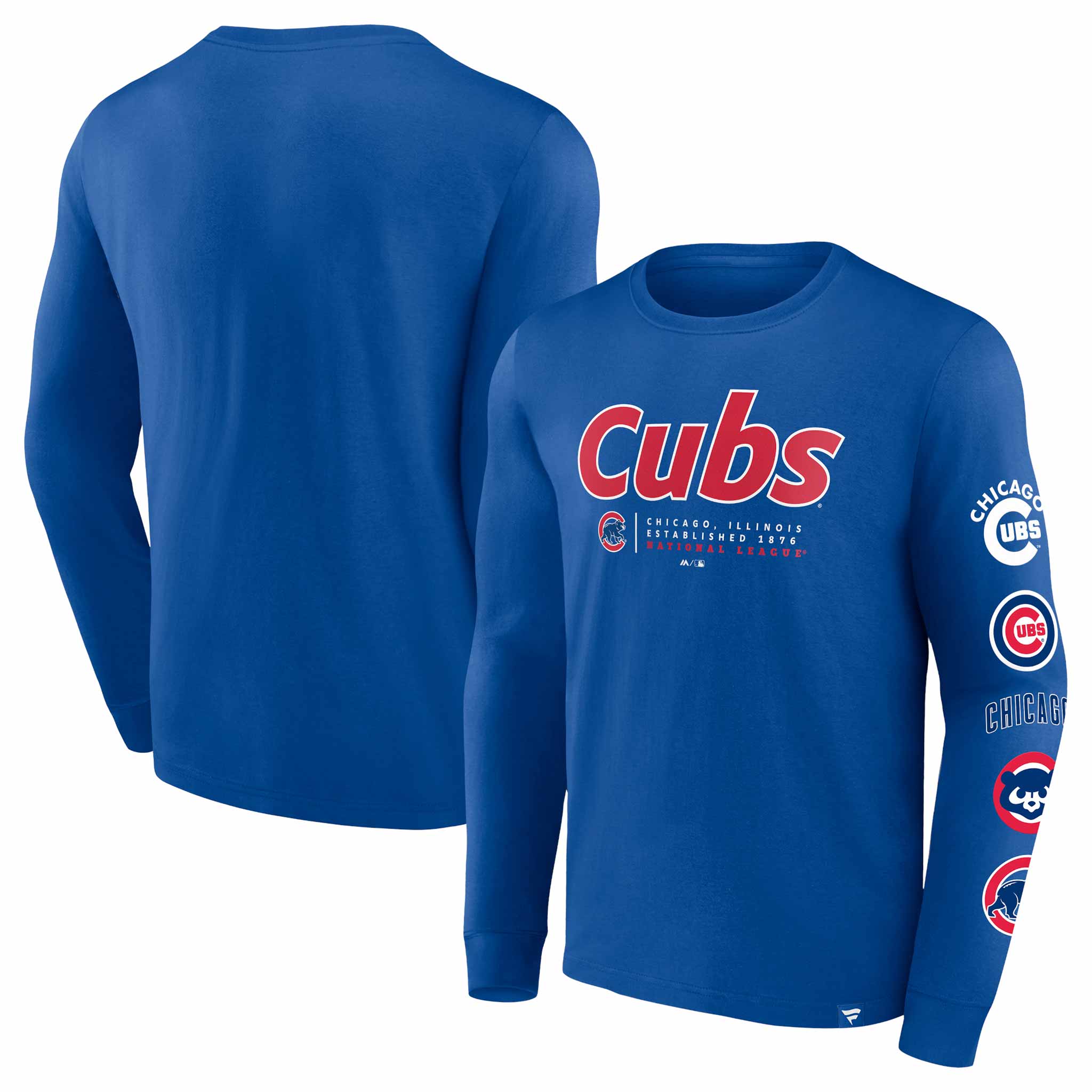 Chicago Cubs Strike The Gold BiBlend Long Sleeve T - Image 3