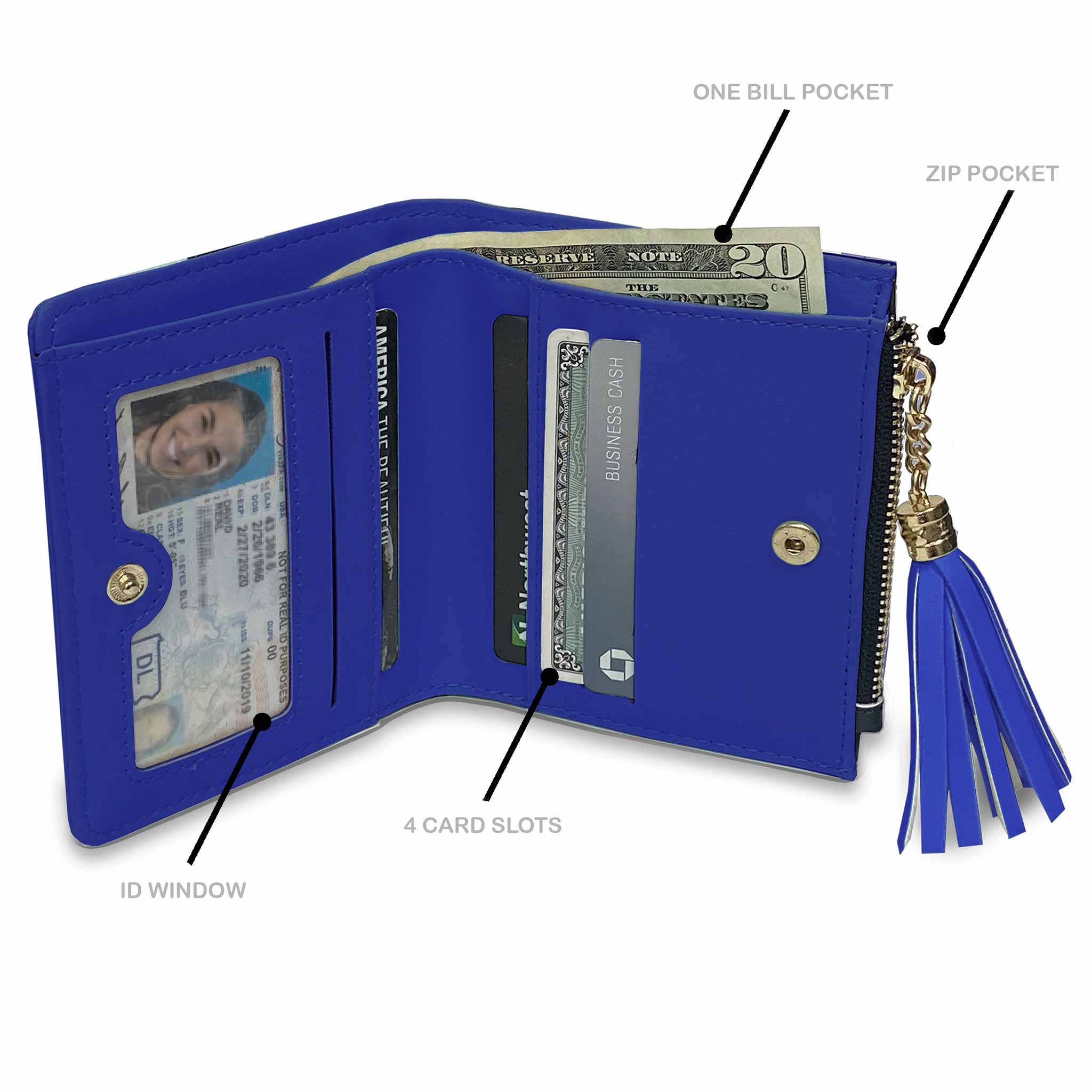 Chicago Cubs Bullseye Tassel Wallet - Image 2