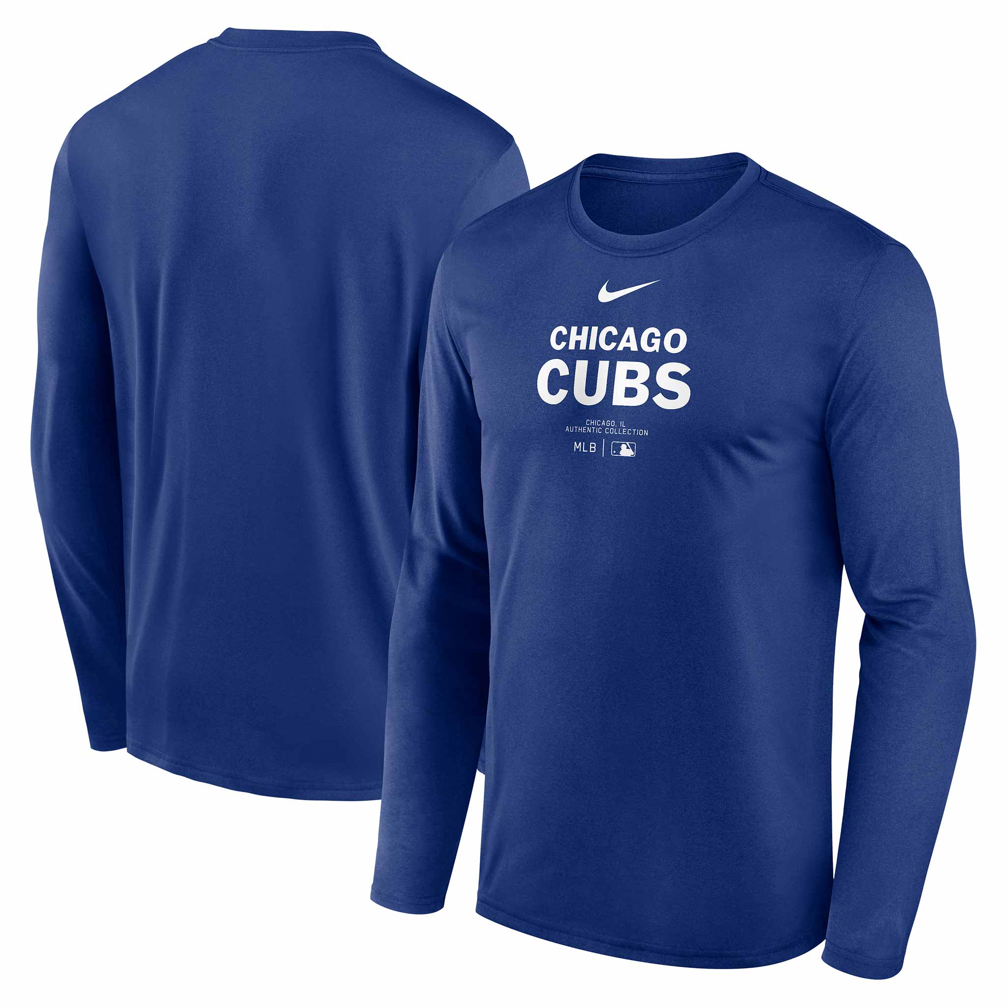 Chicago Cubs Team Issue Nike Long Sleeve T - Image 3
