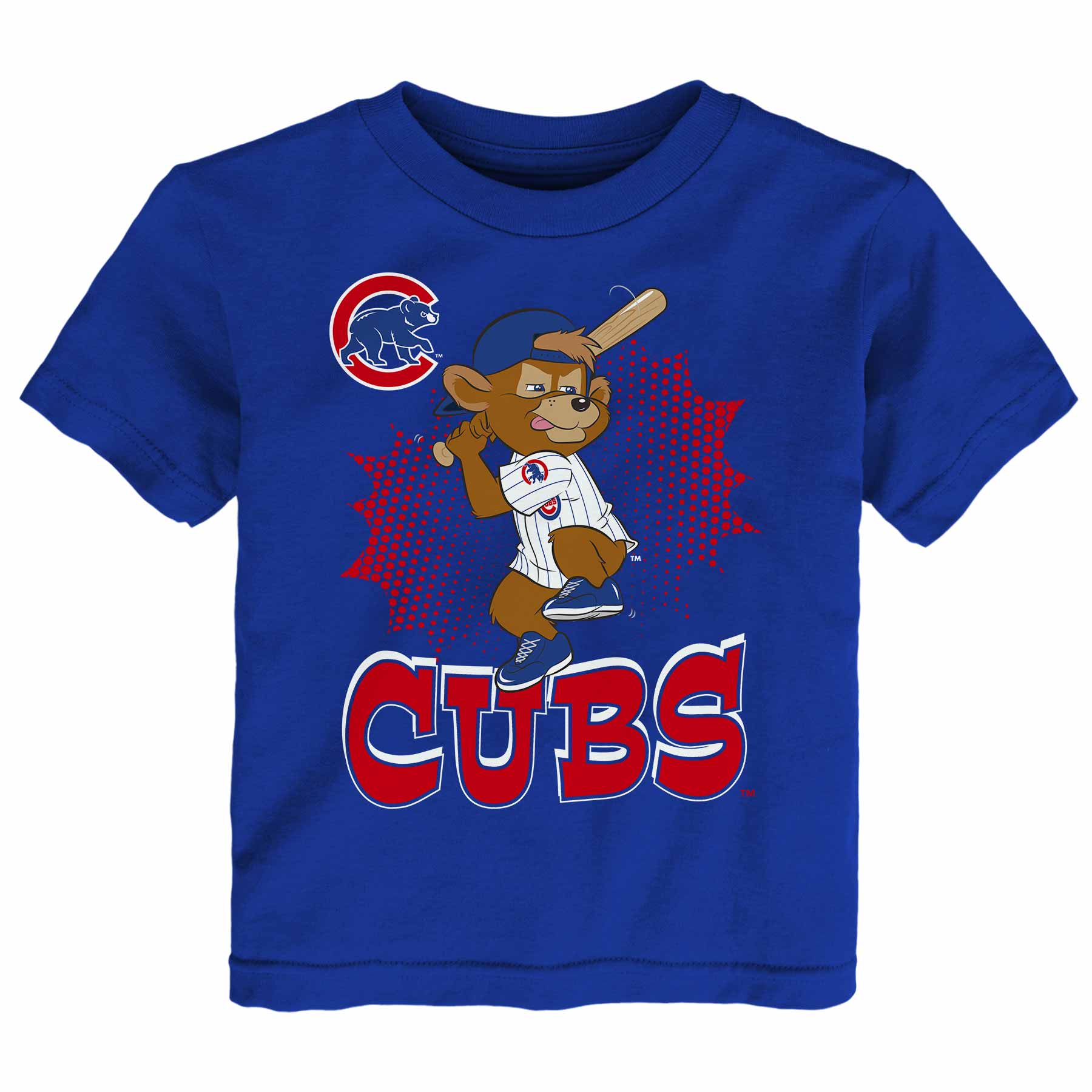 Chicago Cubs Toddler Clark The Bear Mascot 3.0 Short Sleeve T Shirt