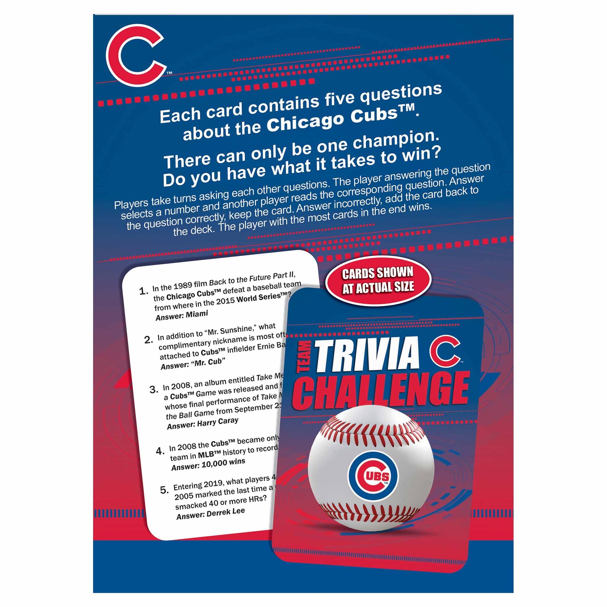 Chicago Cubs Trivia Challenge Game - Image 2
