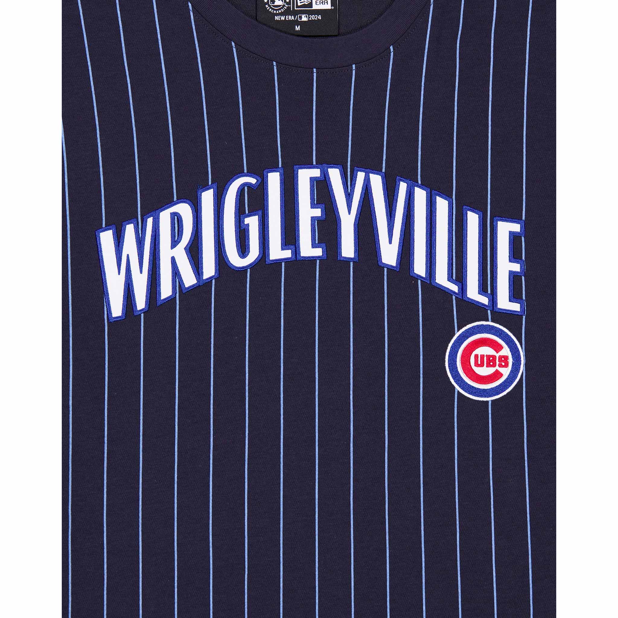 Chicago Cubs Two Sided City Connect Pinstripe T-Shirt - Image 4