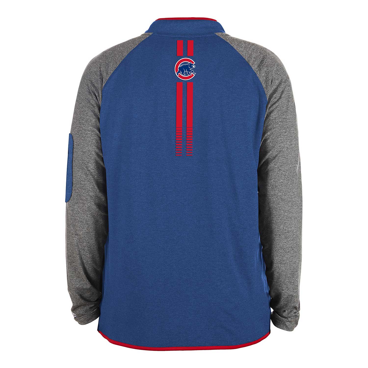 Chicago Cubs Two Tone Walking Bear Quarter Zip Sweatshirt - Image 2