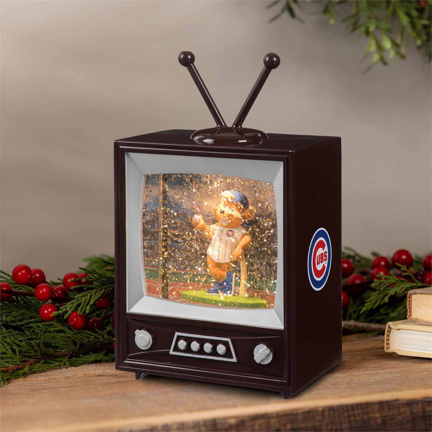 Chicago Cubs Vintage TV Water Lantern - Image 4